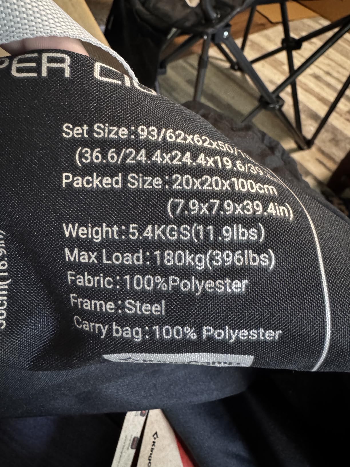 KingCamp Oversized Camping Chairs, 550lb Heavy Duty with Lumbar Support customer photo 1