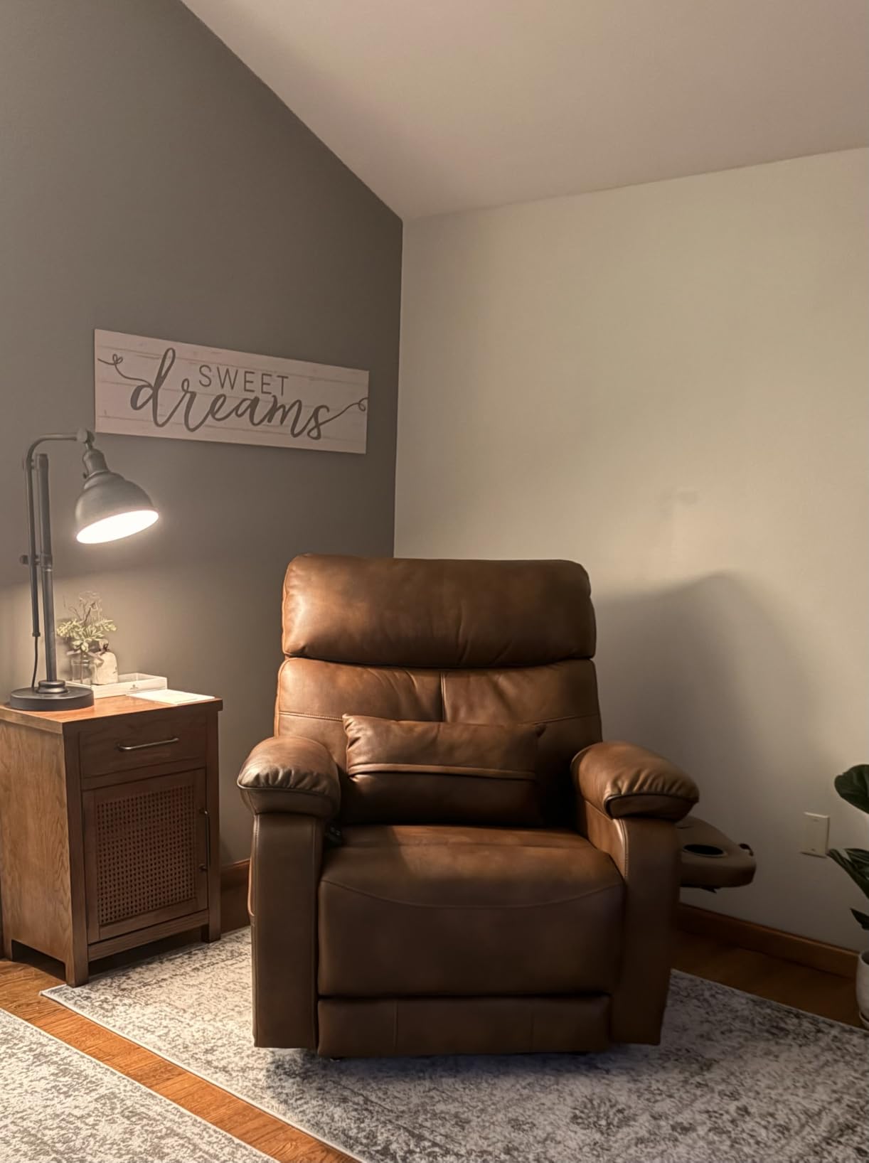 Dual Motor Power Lift Recliner Chair for Adult & Elderly, Leather, Brown | Infinite Position Lay Flat Lift Chair with Heat & Massage, Cup Holder, Lumbar Pillow, Wireless Charger, USB Ports, Leather customer photo 1