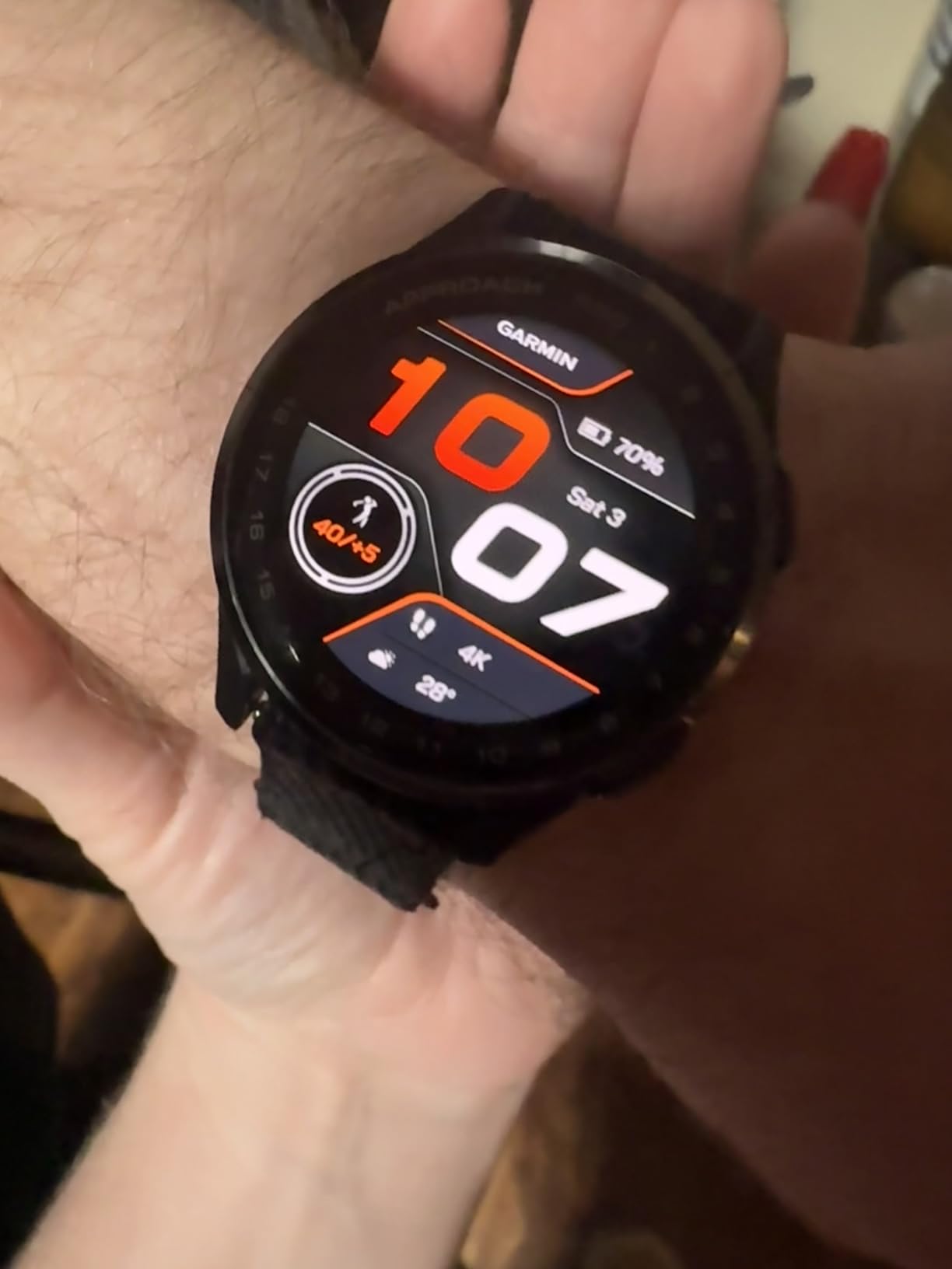Garmin Approach S50 Golf GPS Smartwatch, 43mm, Black | Health & Wellness Features, PlaysLike Distance, Smart Notifications customer photo 2