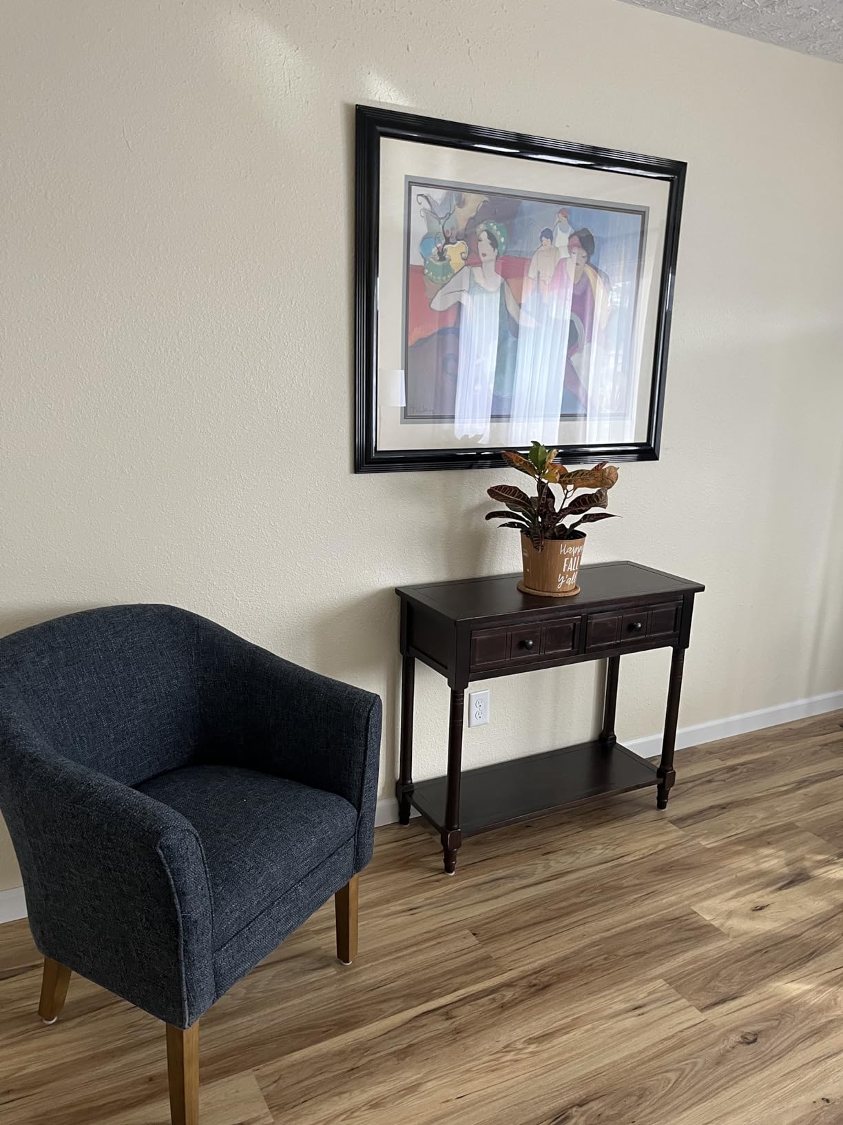 HomePop Barrel Accent Chair - Light Brown customer photo 1