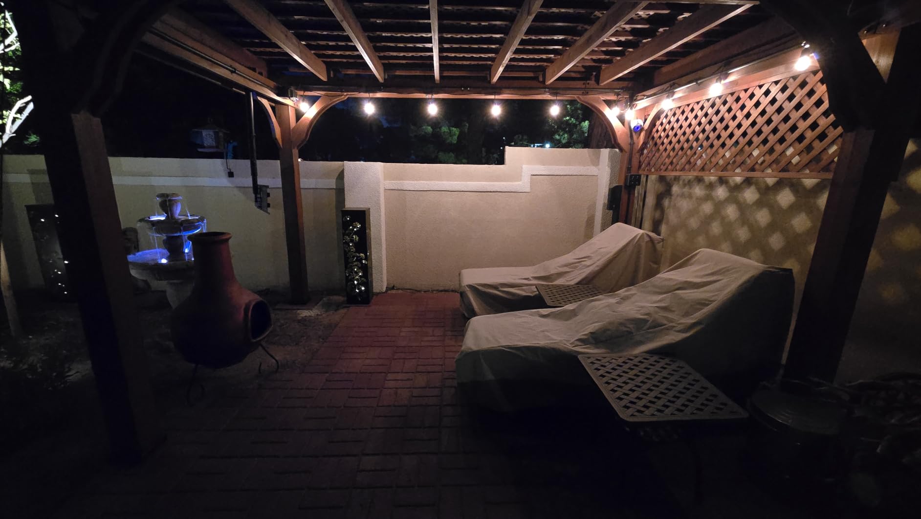 Backyard Discovery Beaumont 24' x 12' Traditional Cedar Wood Pergola Kit with Trellis Roof, All-Season Durability, High-Wind Rating, PowerPort, Shade for Outdoor Patio, Deck, Garden customer photo 2