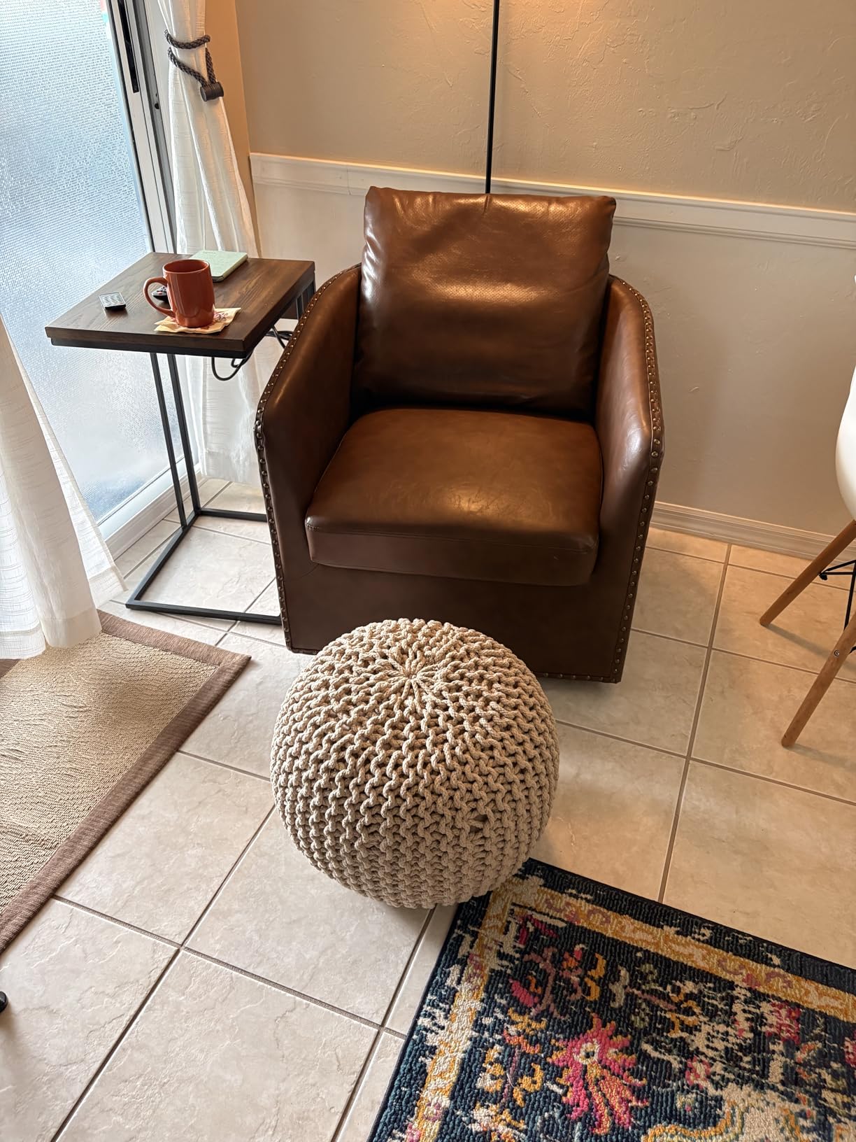 Pouf Ottoman Foot Rest Stuffed - 20