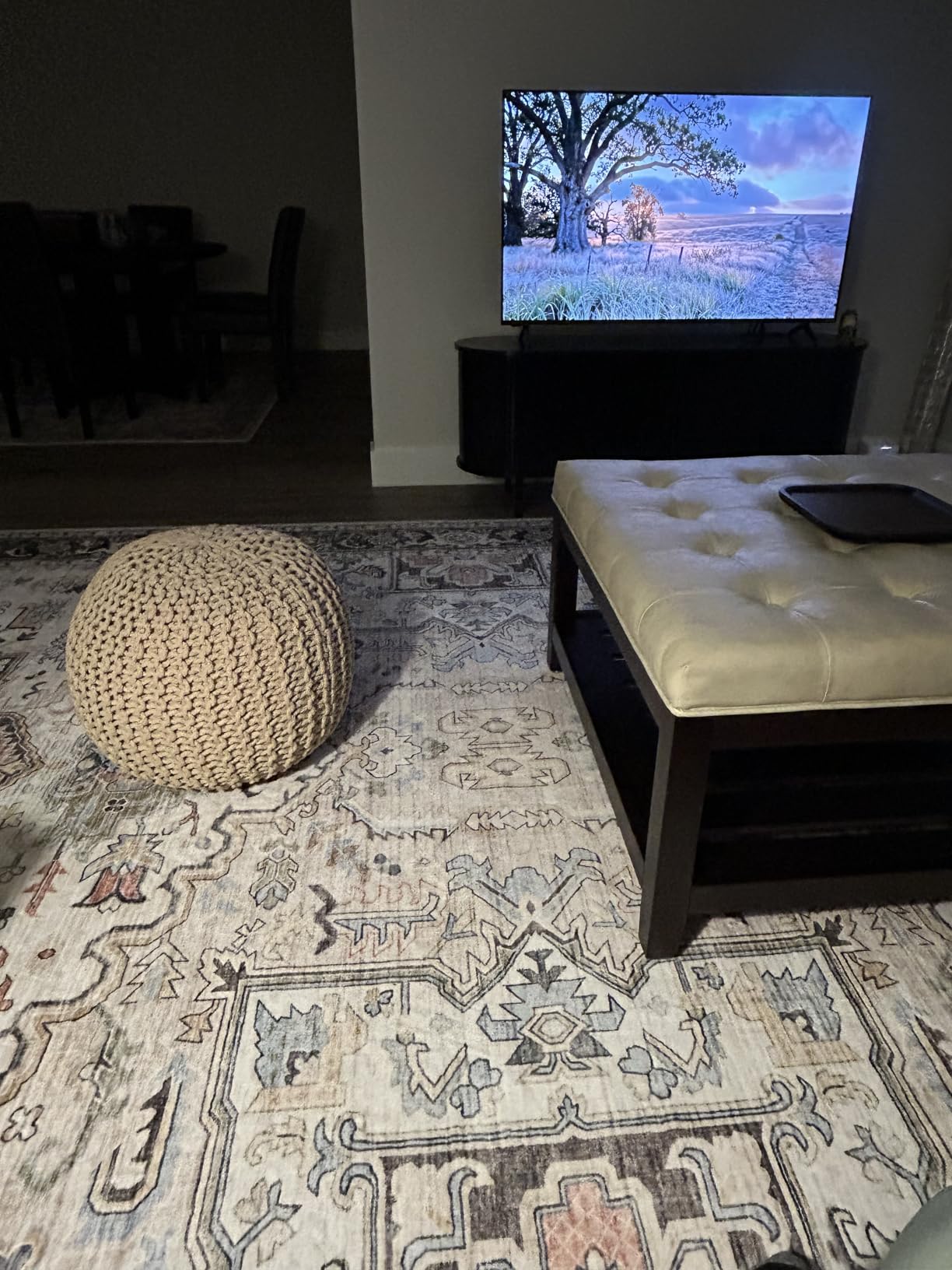 Pouf Ottoman Foot Rest Stuffed - 20