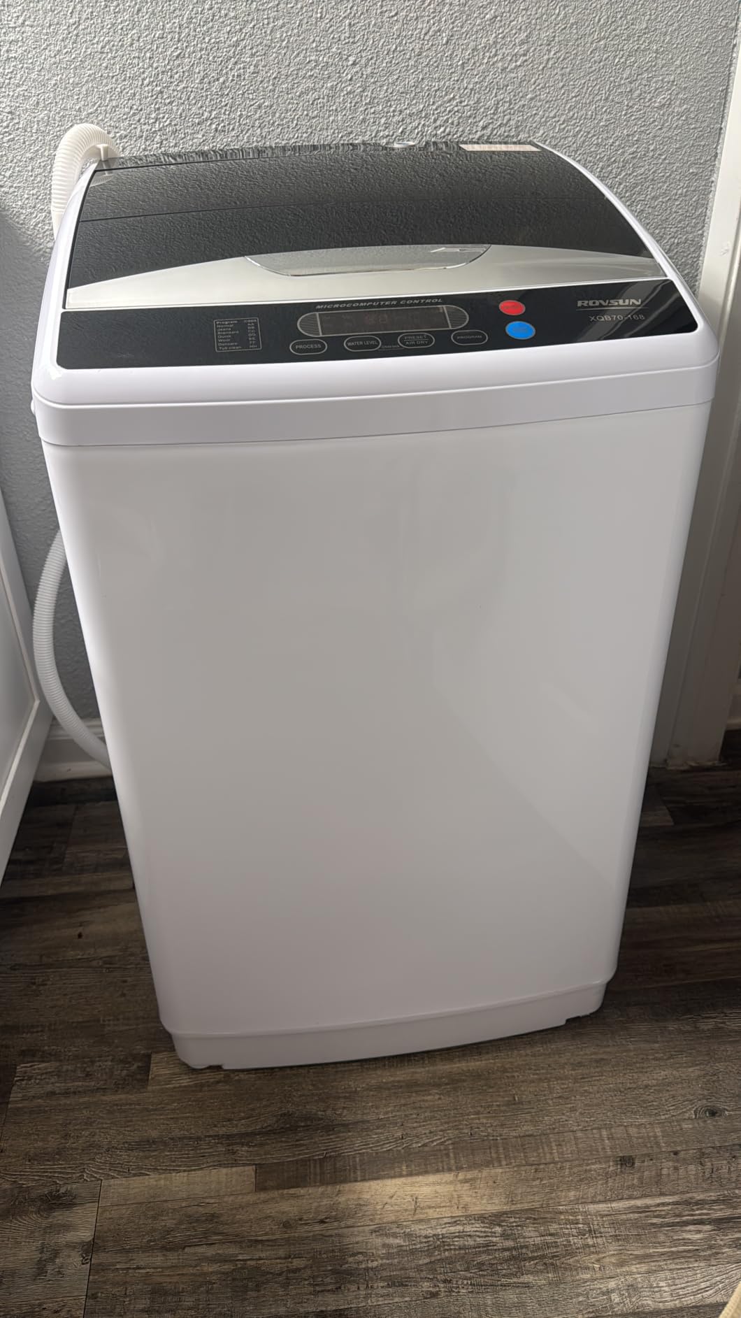 ROVSUN 25LBS Portable Washing Machine, Full-Automatic Electric Laundry Machine with Stainless Steel Drum, Compact Washer and Spin Dryer Combo with Drain Pump for Home, Apartment customer photo 1