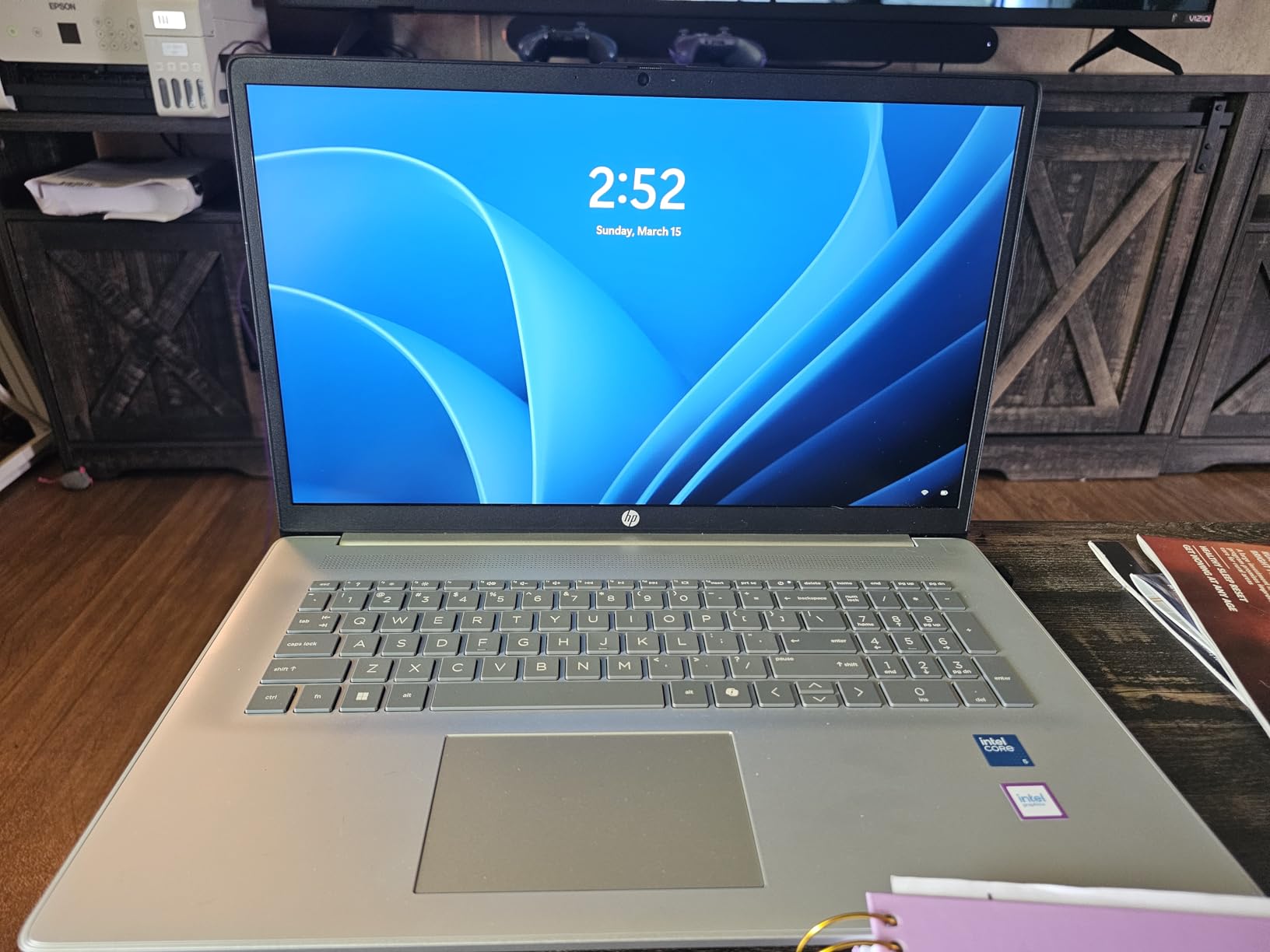 HP 17.3 inch Laptop, FHD Display, Intel Core i5-1334U, 16 GB RAM, 512 GB SSD, Intel Iris Xe Graphics, Windows 11 Home, Natural Silver, 17-cn3399nr customer photo 2