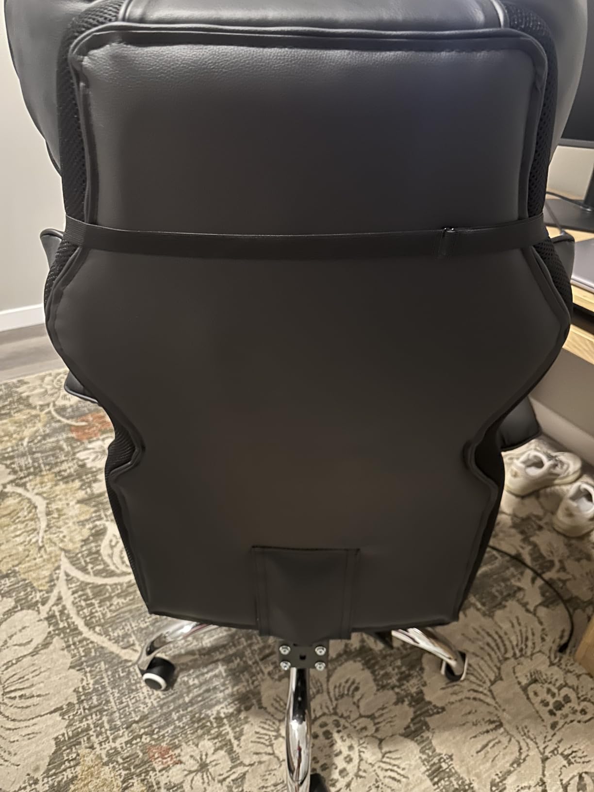 GTPLAYER Big and Tall Gaming Chair 400lbs Heavy Duty Office Chair with Foot Rest & Ergonomic Pocket Spring Lumbar Support, High Back 3D Saddle Shaped Cushion for Back Pain Relief, Matte-Black customer photo 1