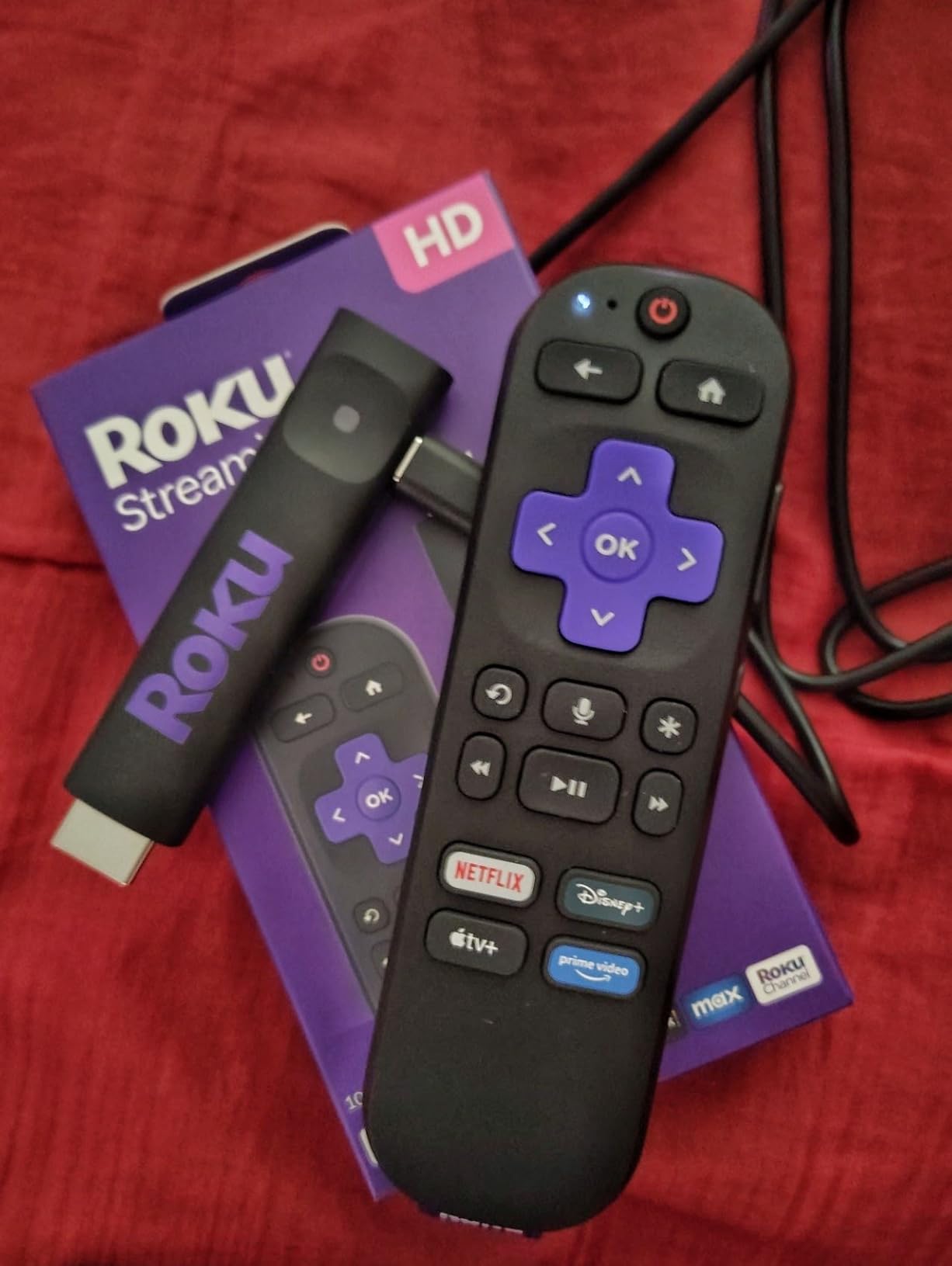 Roku Streaming Stick HD with Voice Remote | Compact 4K Streaming Device for TV with Roku Voice Remote & Long-Range Wi-Fi - Free & Live Local News, Sports customer photo 1