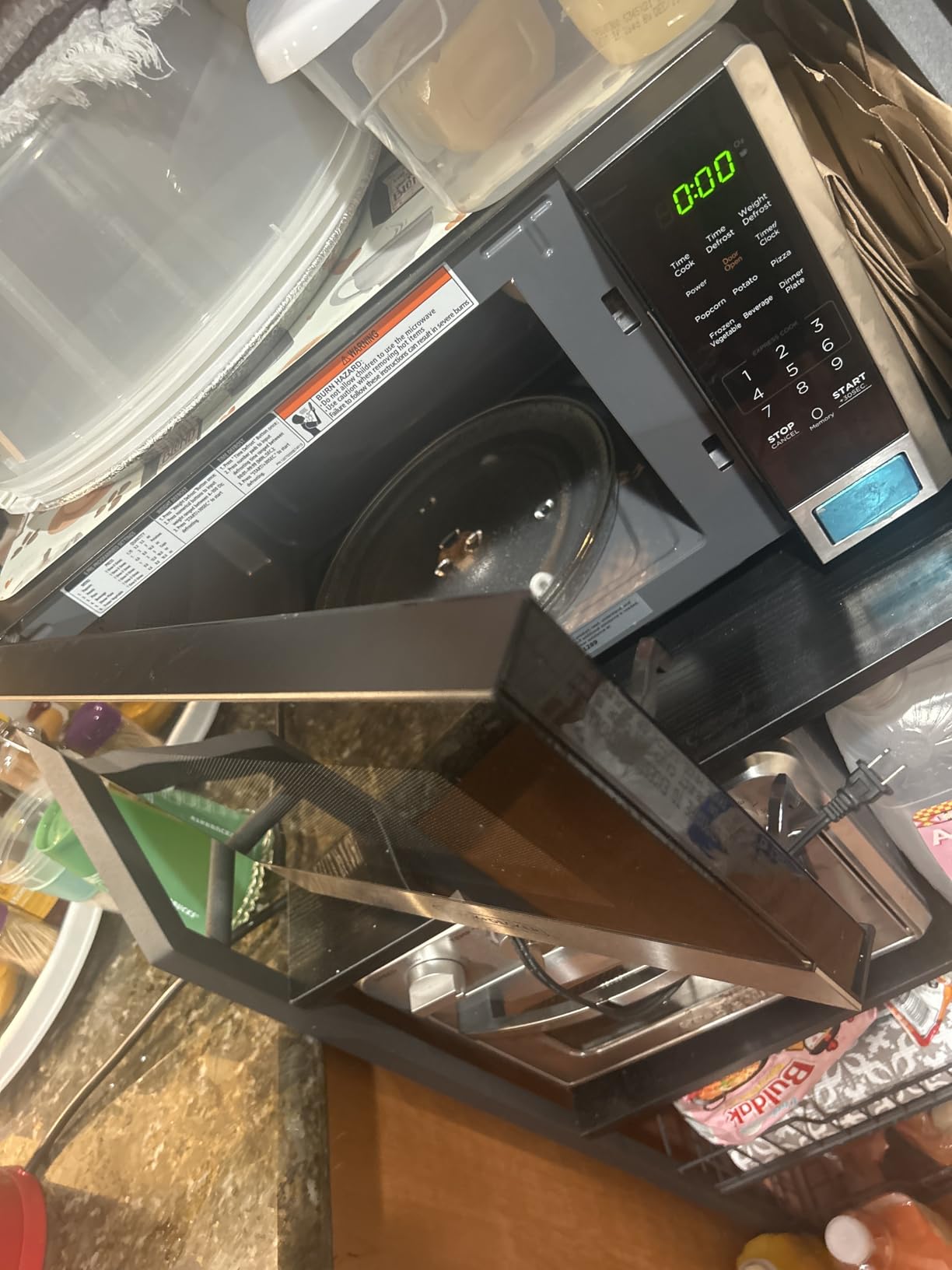 BLACK+DECKER Over the Range Microwave Oven, 1.7 Cu.Ft, 1000W | Stainless Steel, Over Stove Install, Vent Fan with Light, One-Touch Auto Cooking, 10 Power Levels, Child Safety Lock customer photo 1