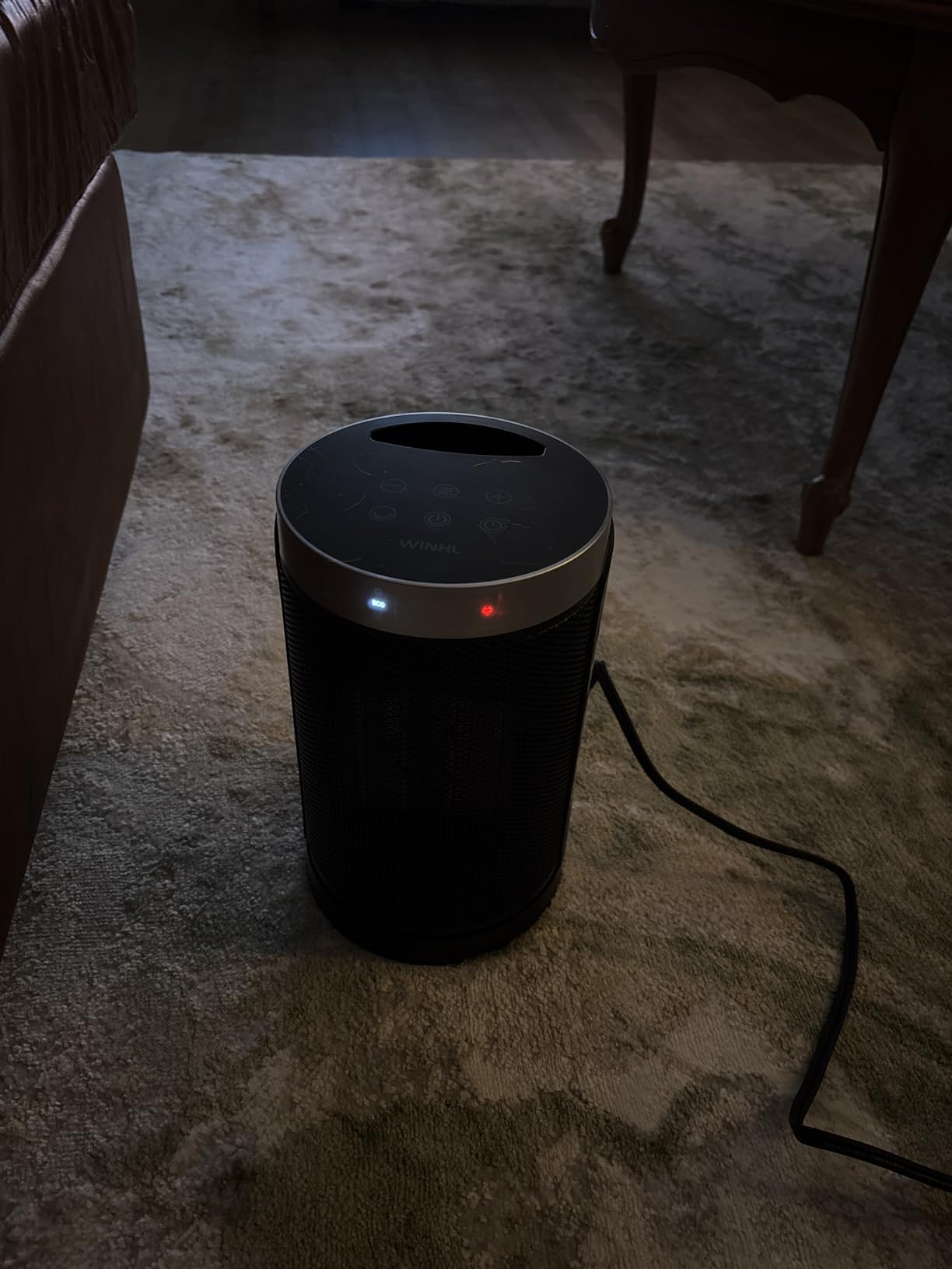 Space Heater, WINHL Portable Electric Heaters for Indoor Use, 70 Degree Oscillation | Thermostat, Remote Control, 12H Timer, 5 Modes, Small Quiet 1500W PTC Ceramic Fast Safety Heat for Office, Bedroom, Home customer photo 2