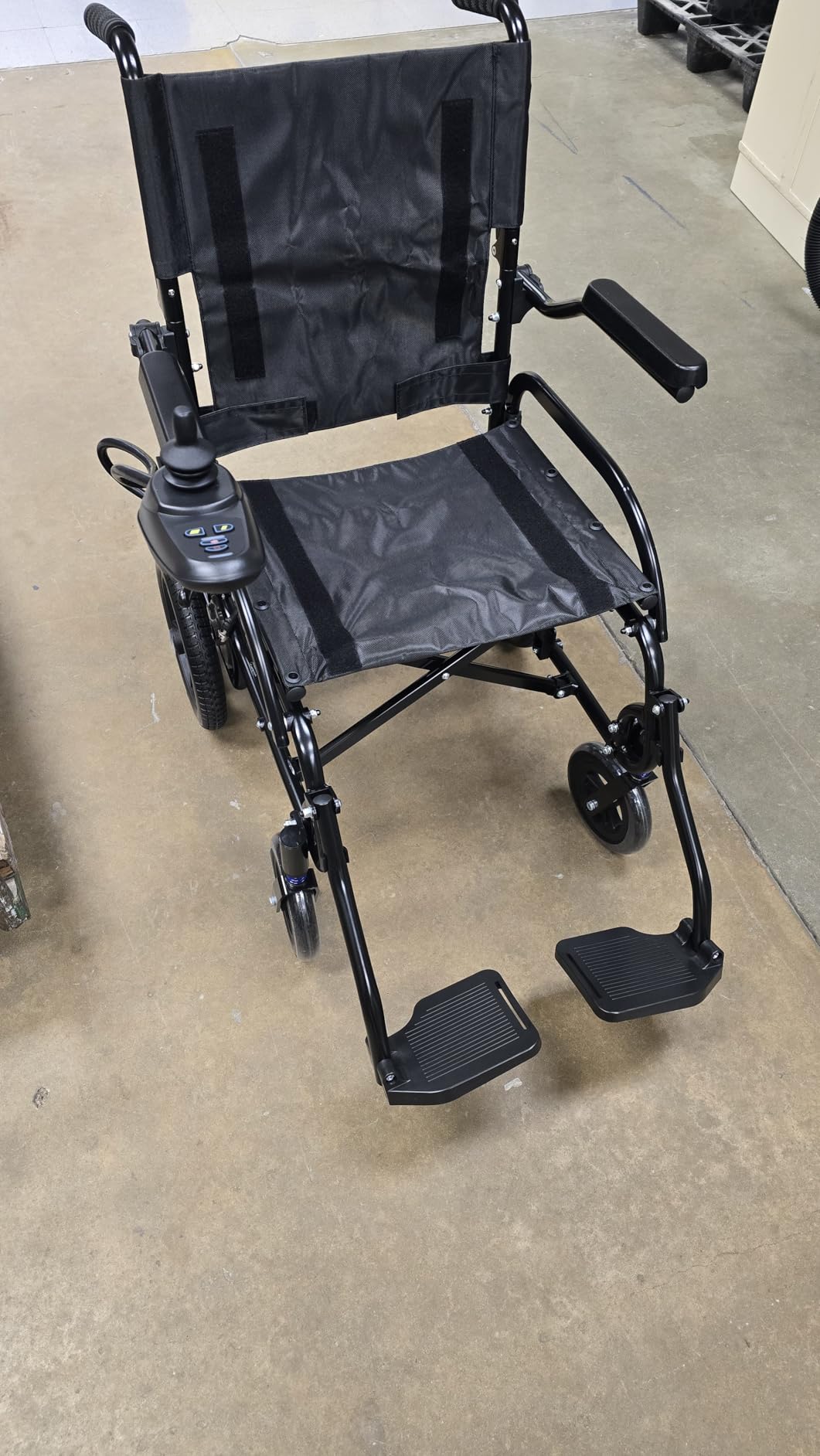 Vive Lightweight Electric Wheelchair for Adults - Foldable Power Wheelchair - Collapsible, Folding, Ultralight, Motorized, Light Weight Travel Senior Carbon Fiber Mobility Aid - Weighs 39 lbs customer photo 1