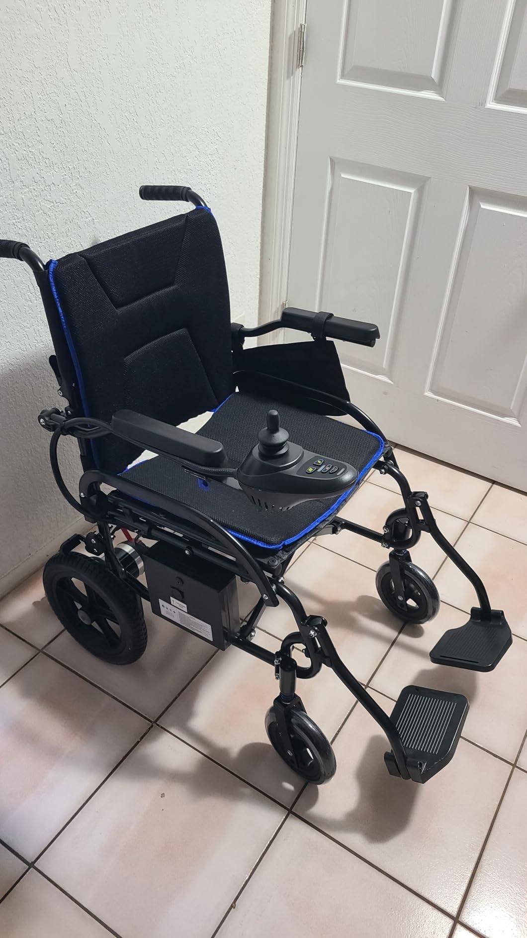 Vive Lightweight Electric Wheelchair for Adults - Foldable Power Wheelchair - Collapsible, Folding, Ultralight, Motorized, Light Weight Travel Senior Carbon Fiber Mobility Aid - Weighs 39 lbs customer photo 2