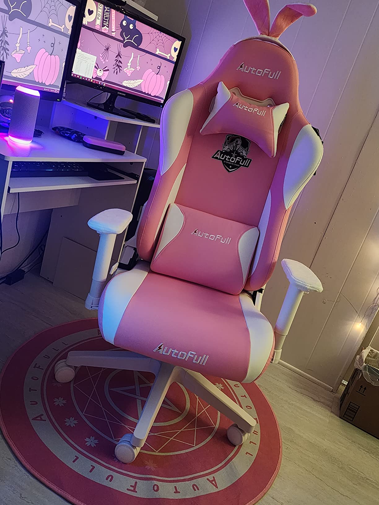 AutoFull G7 Gaming Chair - 3-Zone Lumbar, 22-Point Adjustment, Breathable Mesh, Custom Backplate, 720° Armrests, BIFMA Certified Ergonomic, 140° Recline, IGR Certified, Niko Endorsed - Black customer photo 2