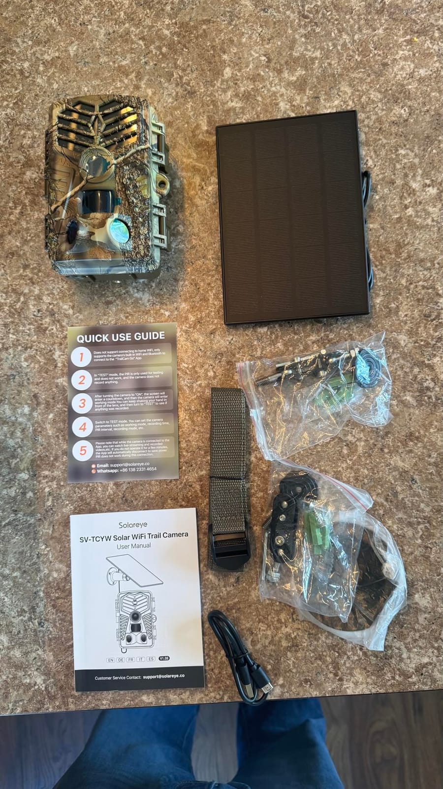 Solareye Trail Camera WiFi - Solar Powered 4K 64MP Game Cameras with Night Vision Motion Activated Waterproof, IP66 120° Detection Angle 0.2s Trigger 940nm No Glow LED Wildlife customer photo 1