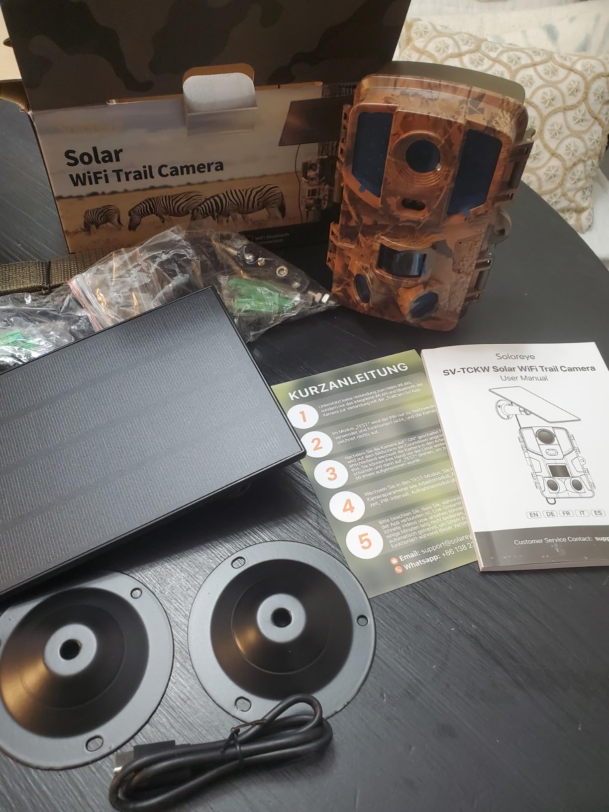 Solareye Trail Camera WiFi - Solar Powered 4K 64MP Game Cameras with Night Vision Motion Activated Waterproof, IP66 120° Detection Angle 0.2s Trigger 940nm No Glow LED Wildlife customer photo 2