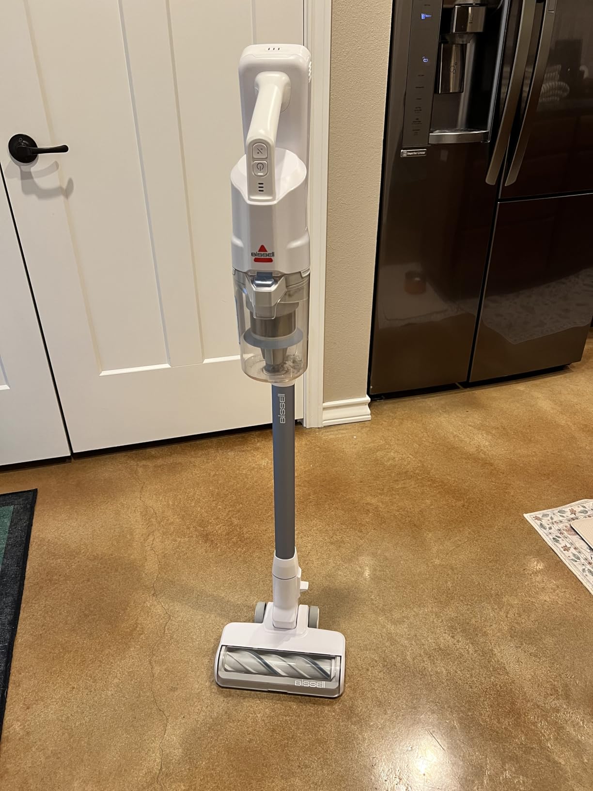 Bissell PowerClean 200W Self-Standing Cordless Vacuum, 4173 | Wall mount for storage; tangle-free brush roll; bright headlights; upholstery tool; removable battery customer photo 2