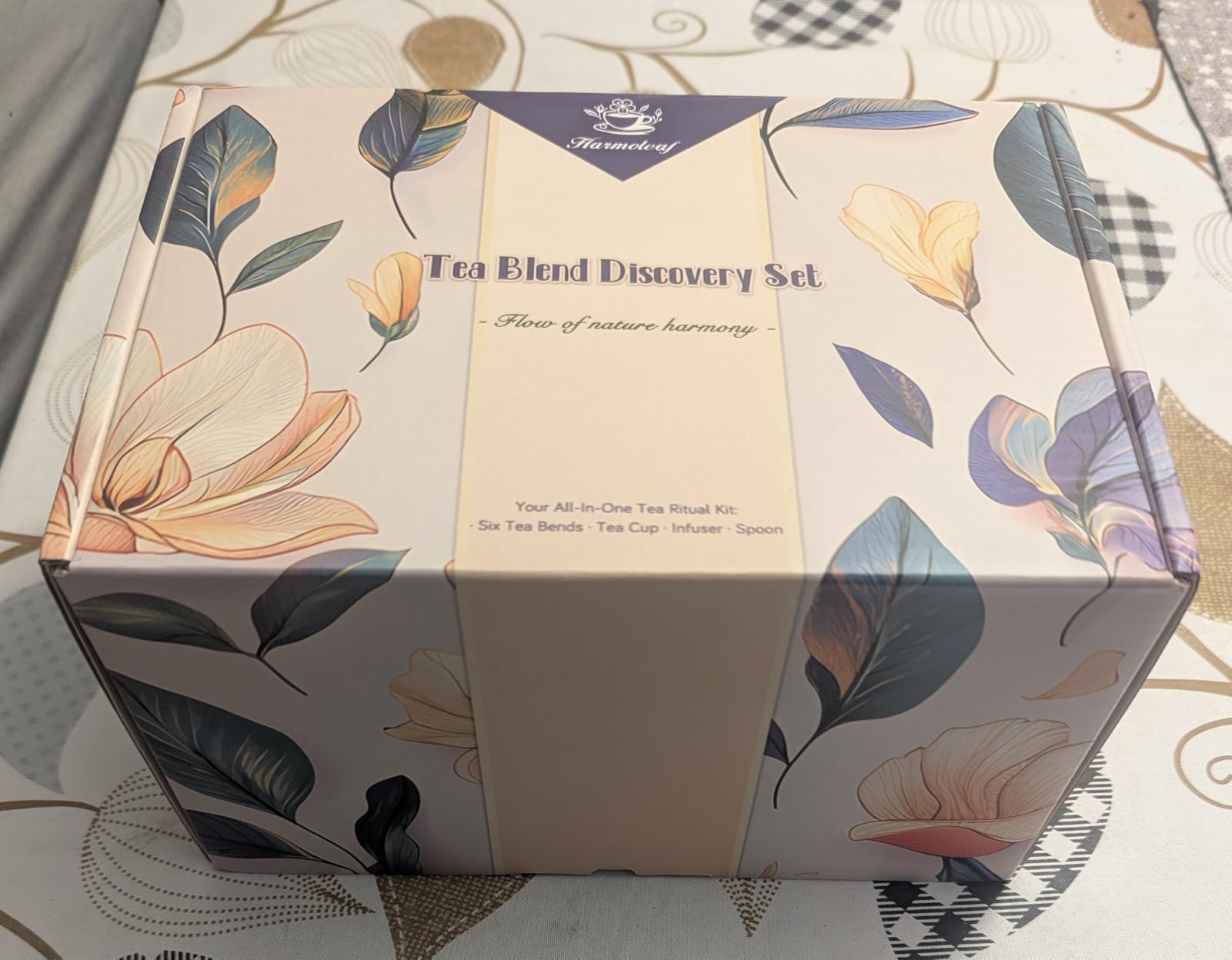 Tea Gift Set for Women - 6 Herbal Loose Leaf Tea Blends, Insulated Ceramic Cup with Infuser & Lid | Birthday, Mother's Day, Anniversary & Retirement Gift for Her customer photo 1