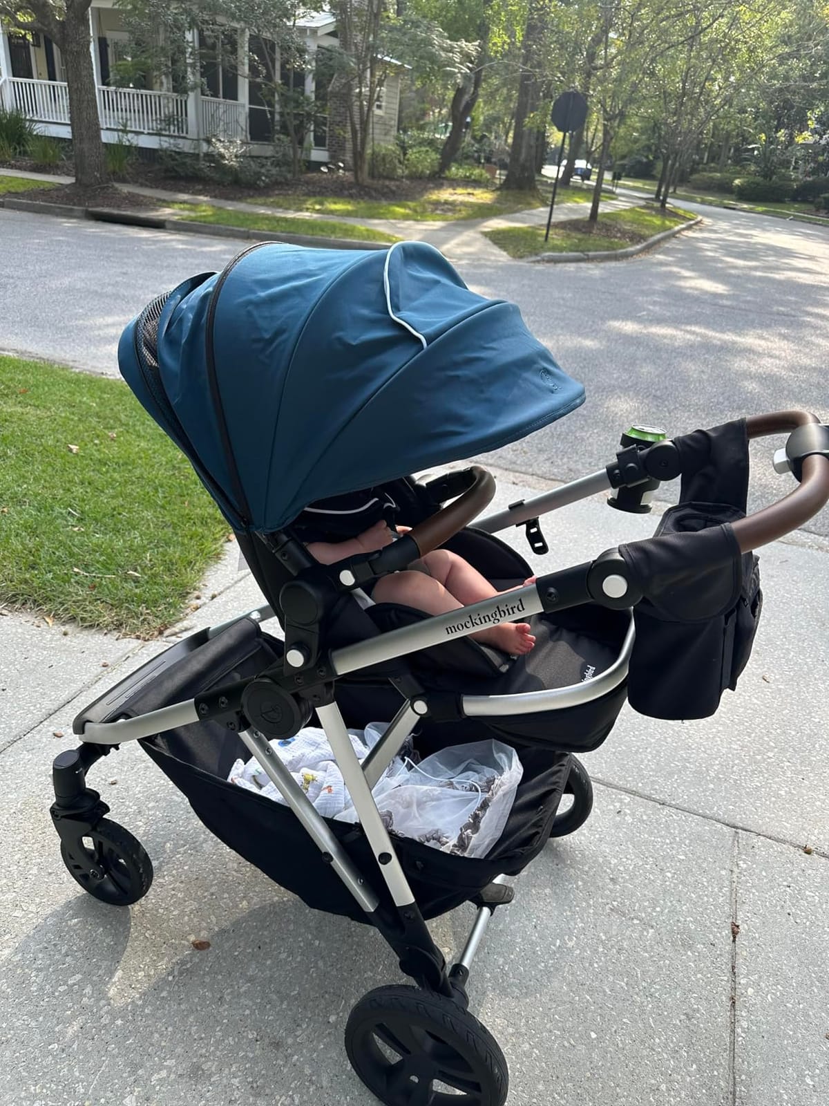 Mockingbird 3.0 Single-to-Double Convertible Stroller, Black Windowpane customer photo 1