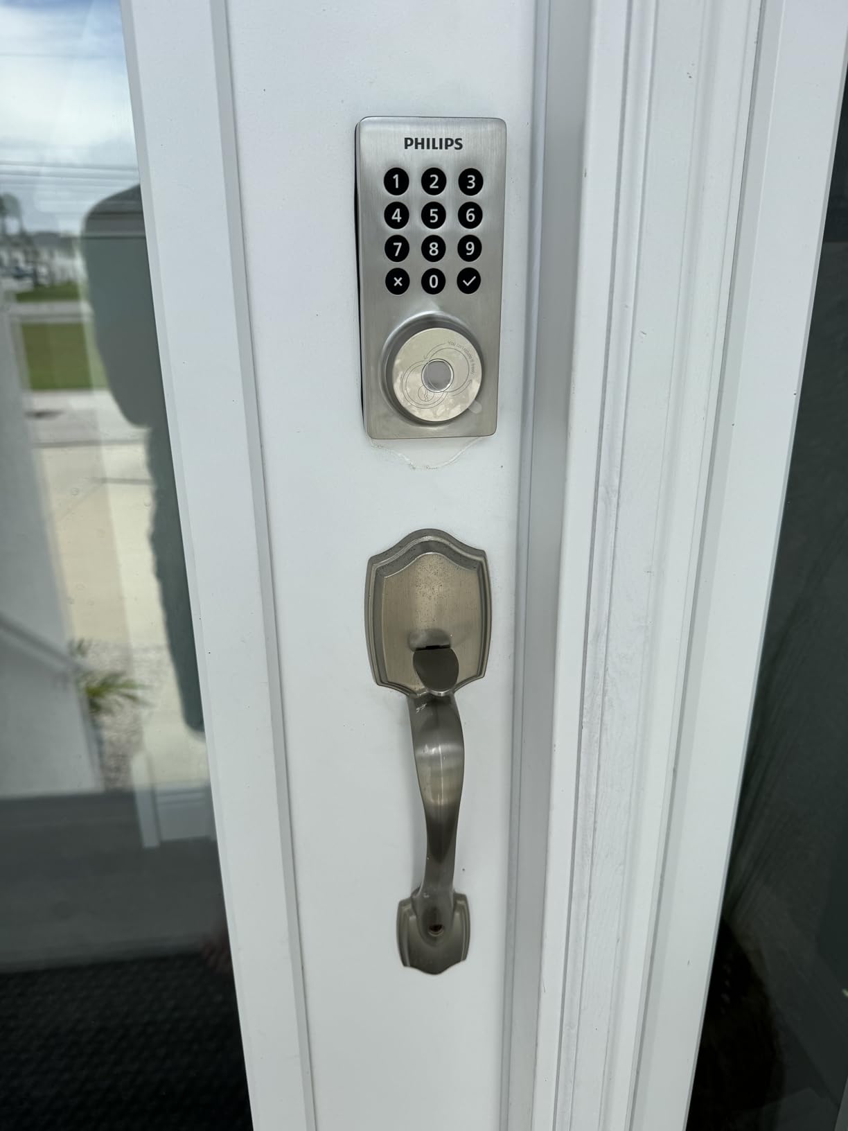 Philips Wi-Fi Smart Deadbolt Lock, Keyless Entry Door Locks for Front Door | Code / Fingerprint / APP Unlock, Remote Access, Alexa Google Voice Unlock, Auto Lock, Built in Wi-Fi, Backlit Touchscreen customer photo 1