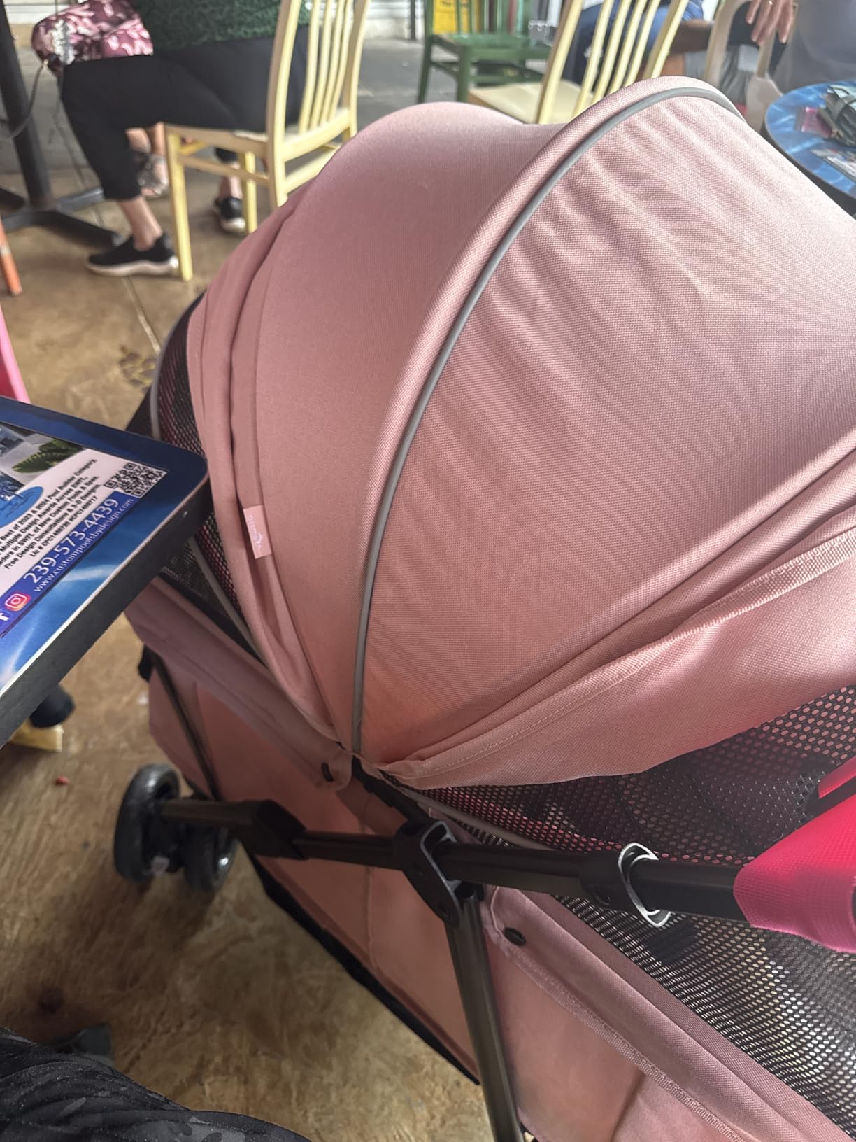 Dog Stroller for Large & Medium Dogs (20-132 lbs), for 2 Small Dogs | Pet Stroller, Extra Large Heavy Duty, Foldable & Ventilated, Pink or Navy customer photo 1