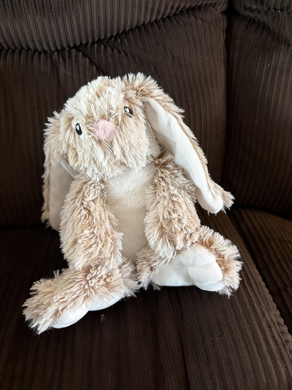 Bunny Microwavable & Weighted Stuffed Animals - 1.5 Lbs Unscented Heating Pad for Period Cramps Pain Relief and Anxiety, Cute Bunny Plush Toys Gifts for Women Girls Adults and Kids by Happy Fuel customer photo 1