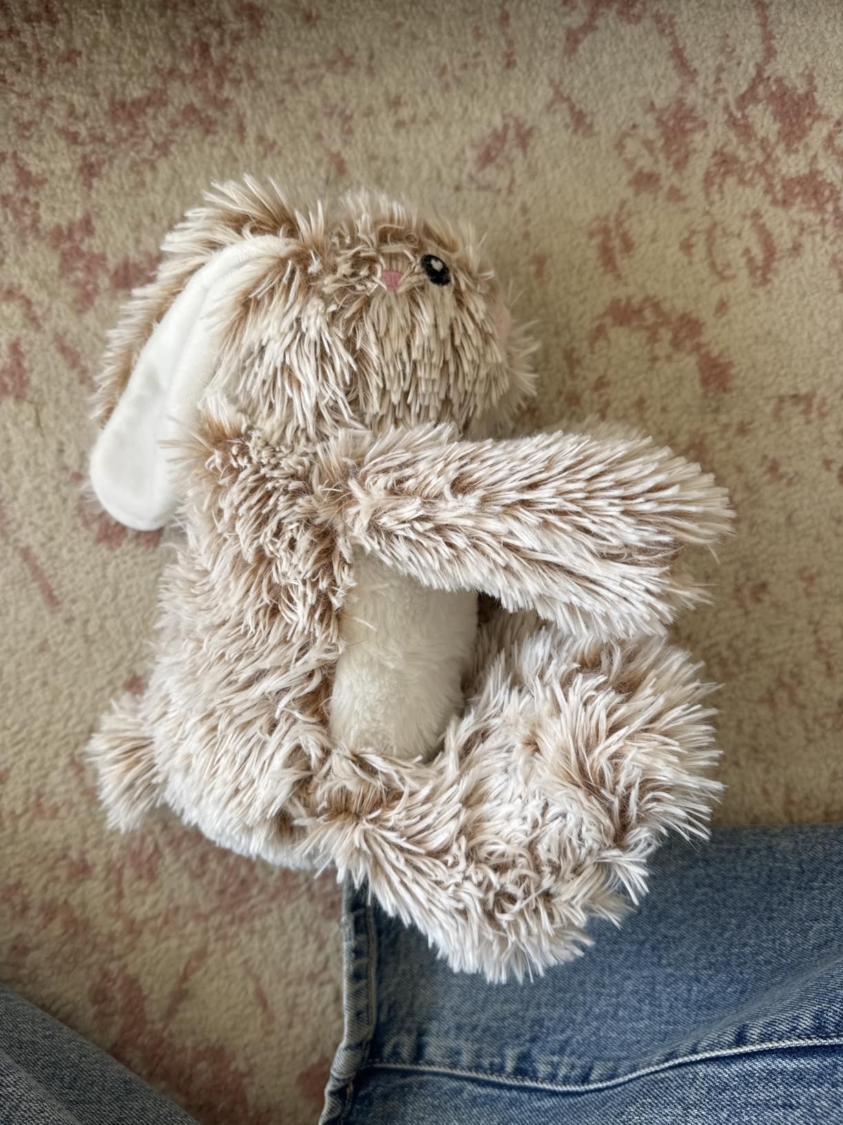 Bunny Microwavable & Weighted Stuffed Animals - 1.5 Lbs Unscented Heating Pad for Period Cramps Pain Relief and Anxiety, Cute Bunny Plush Toys Gifts for Women Girls Adults and Kids by Happy Fuel customer photo 2