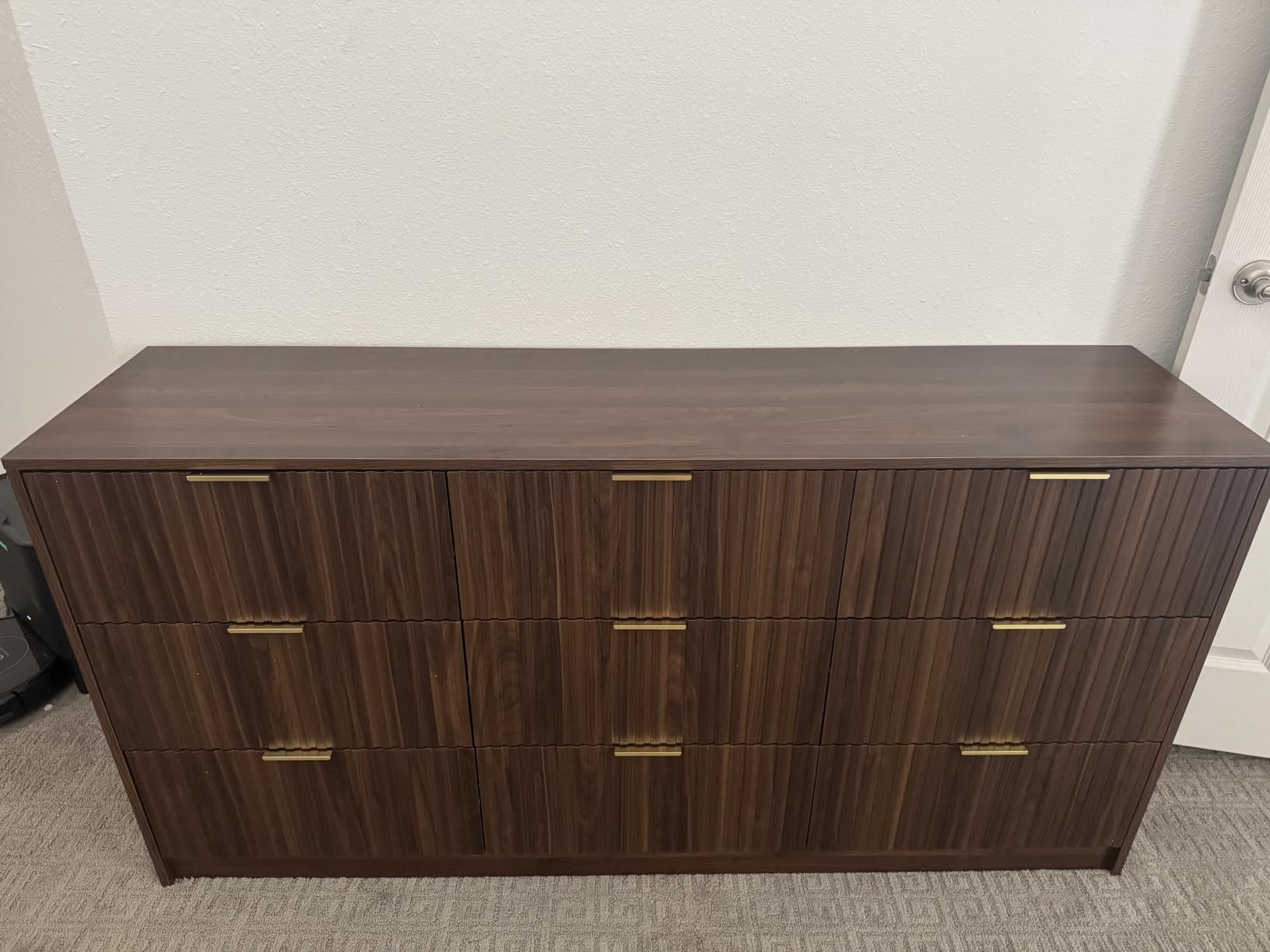 MAISONARIA Green 6 Drawer Dresser for Bedroom, 55
