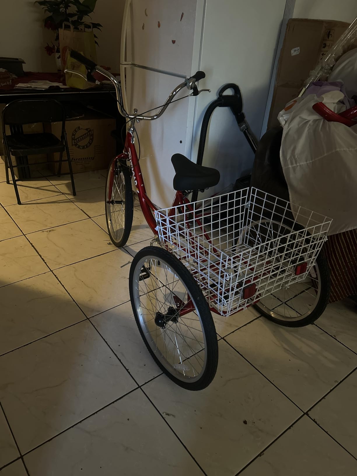 Max4out Adult Tricycle with Large Basket 24/26 Inch, Stable 3 Wheel Cruise Bicycle for Shopping, Beach and City Trike Perfect for Men, Women, Seniors (Blue/Purple/Red) customer photo 2