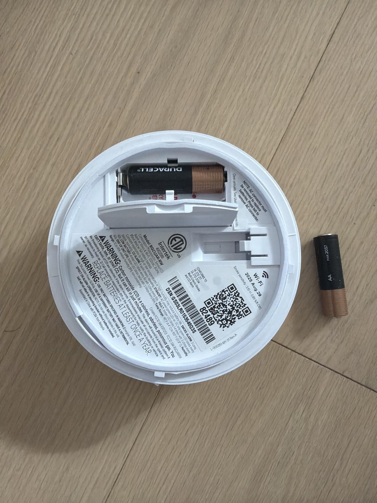 Kidde Smart Smoke & CO Detector with Ring, Hardwire & AA Battery, RGCUAR-RW customer photo 1