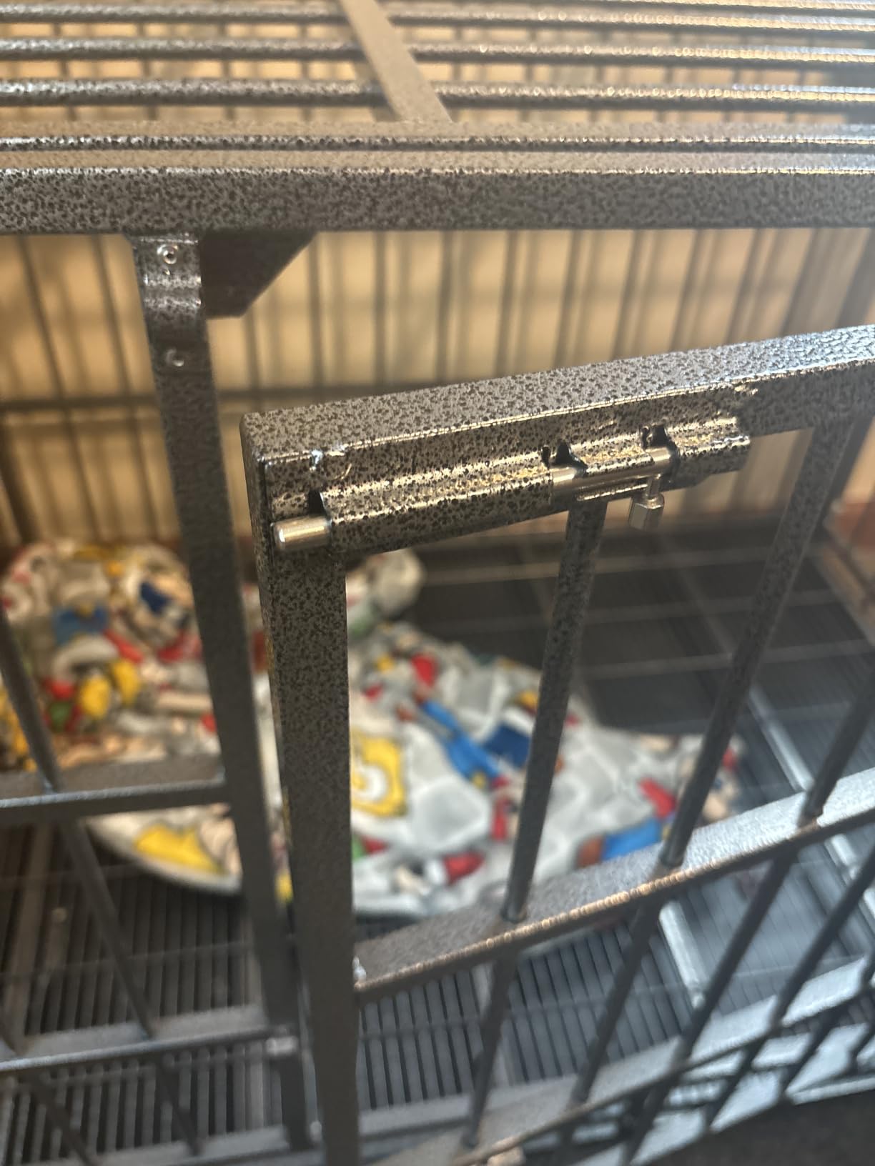 BOLDBONE 48 inch Heavy Duty Indestructible and Escape-Proof Dog Crate Cage Kennel for Large Dogs, High Anxiety Dog Crate with Removable Wire Trays and Wheels, Extra Large XL XXL customer photo 2