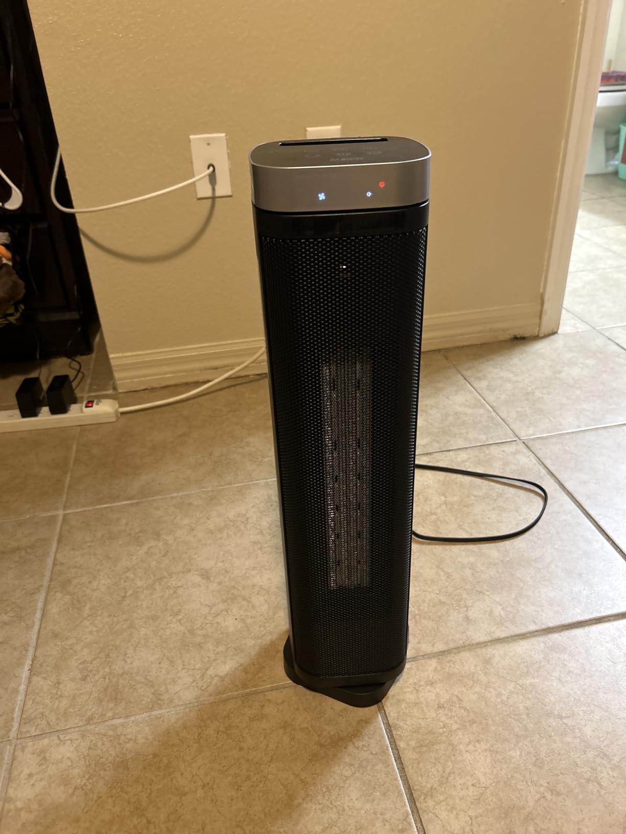 X-Large 1500W Electric Space Heaters for Indoor Use, 24 inches | Thermostat, 70° Oscillation, ECO Modes, Remote, 12H Timer, Fast Heating, Quiet PTC Heater for Office, Bedroom, Large Room customer photo 2