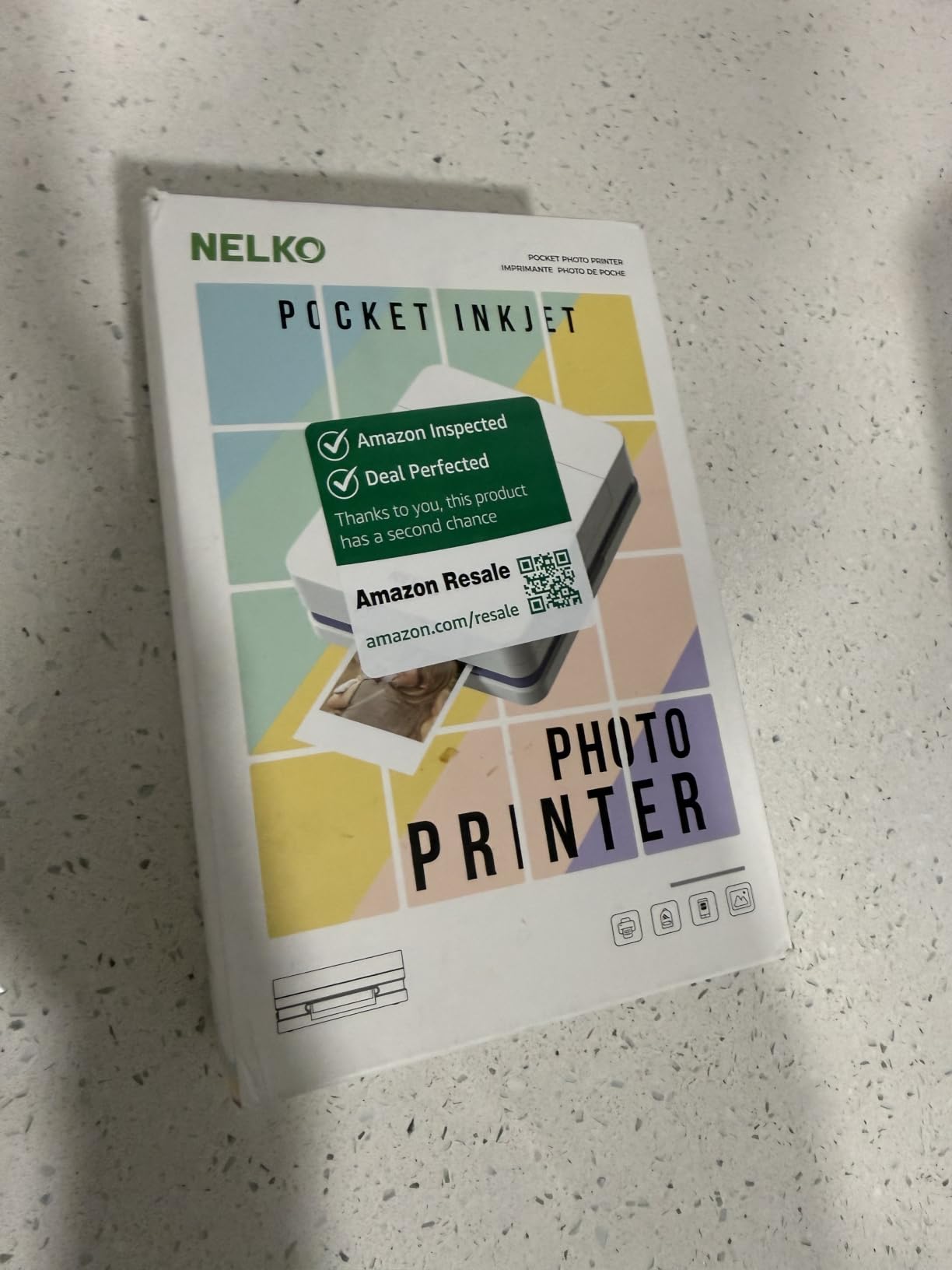 Nelko PP01 Photo Printer, 2x3 Portable Photo Printer, Mini Printer, White | Instant Color Inkjet Printer for Smartphone, Sticky-Back Photos, Bluetooth Compatible with iOS & Android, AI App Editing customer photo 2