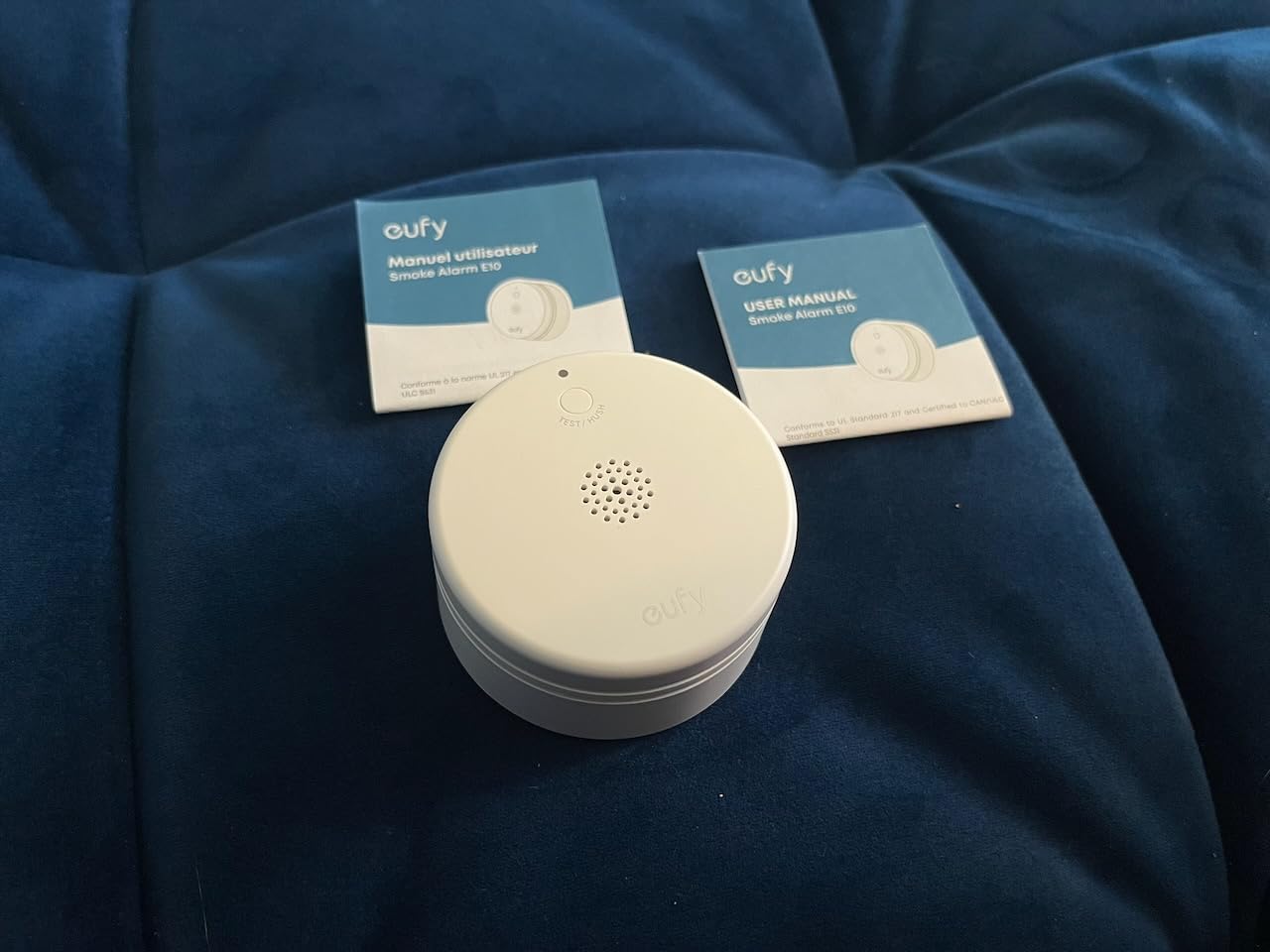 eufy Security Smoke Alarm E10, Smoke Detector, Ultra-Compact 70 mm Design | 5-Year Battery, App Alerts Away from Home, Loud Siren, Fewer False Alerts with UL 217 Compliance, Requires eufy HomeBase customer photo 2