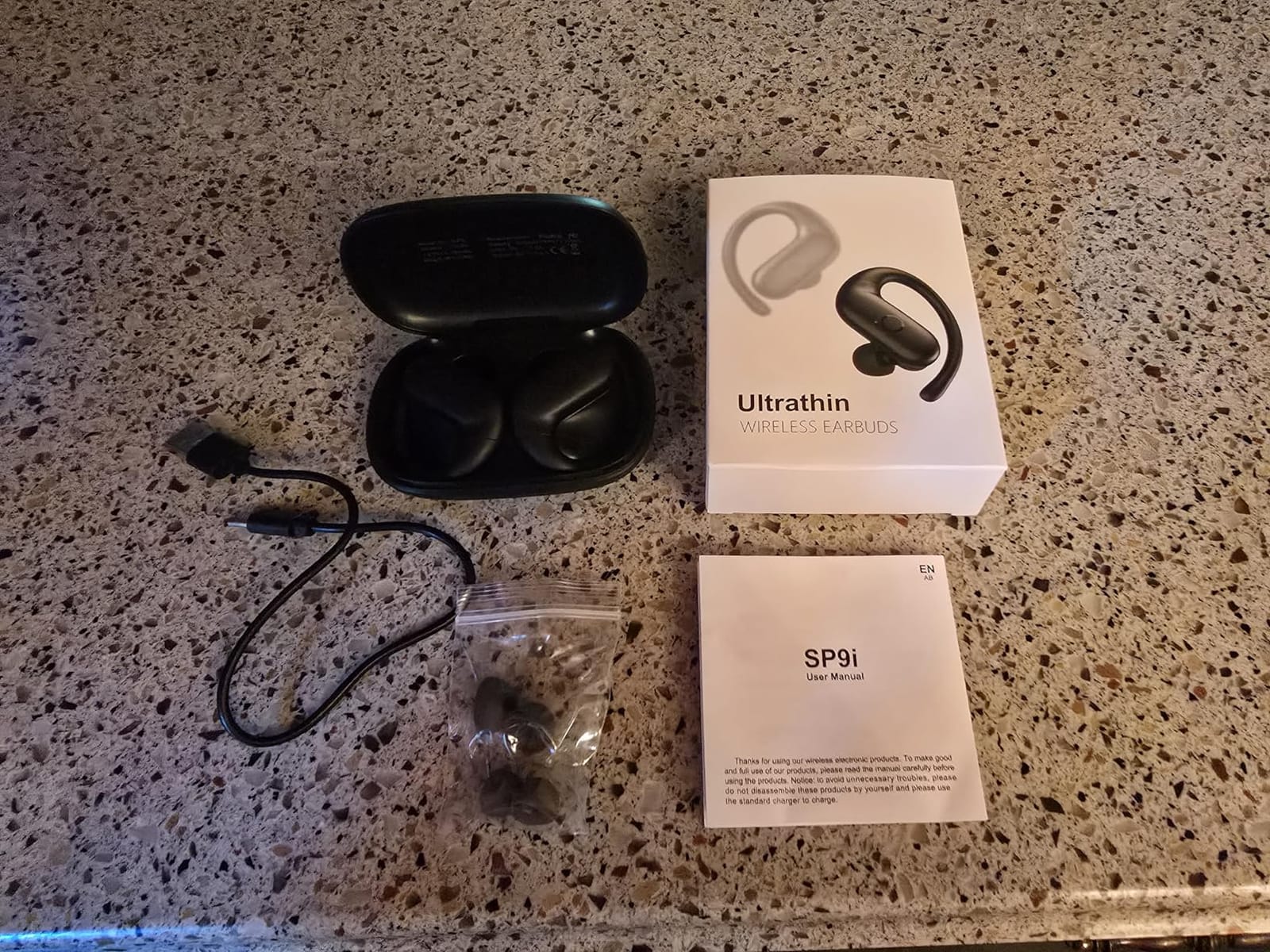 Sport Wireless Earbuds,60Hrs BT5.4 ENC IPX7 Waterproof Earhooks Deep Bass customer photo 2