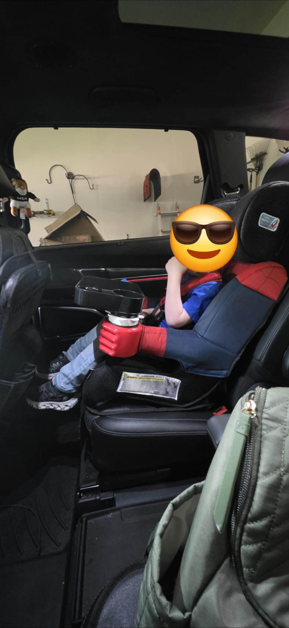 KidsEmbrace 2-in-1 Car Seat | Forward-Facing Harness (26.5-65 lbs) & Booster Mode (40-100 lbs) | Latch | Premium Fit with Multi-Position Headrest, Harness & Recline - Marvel Spider-Man customer photo 2
