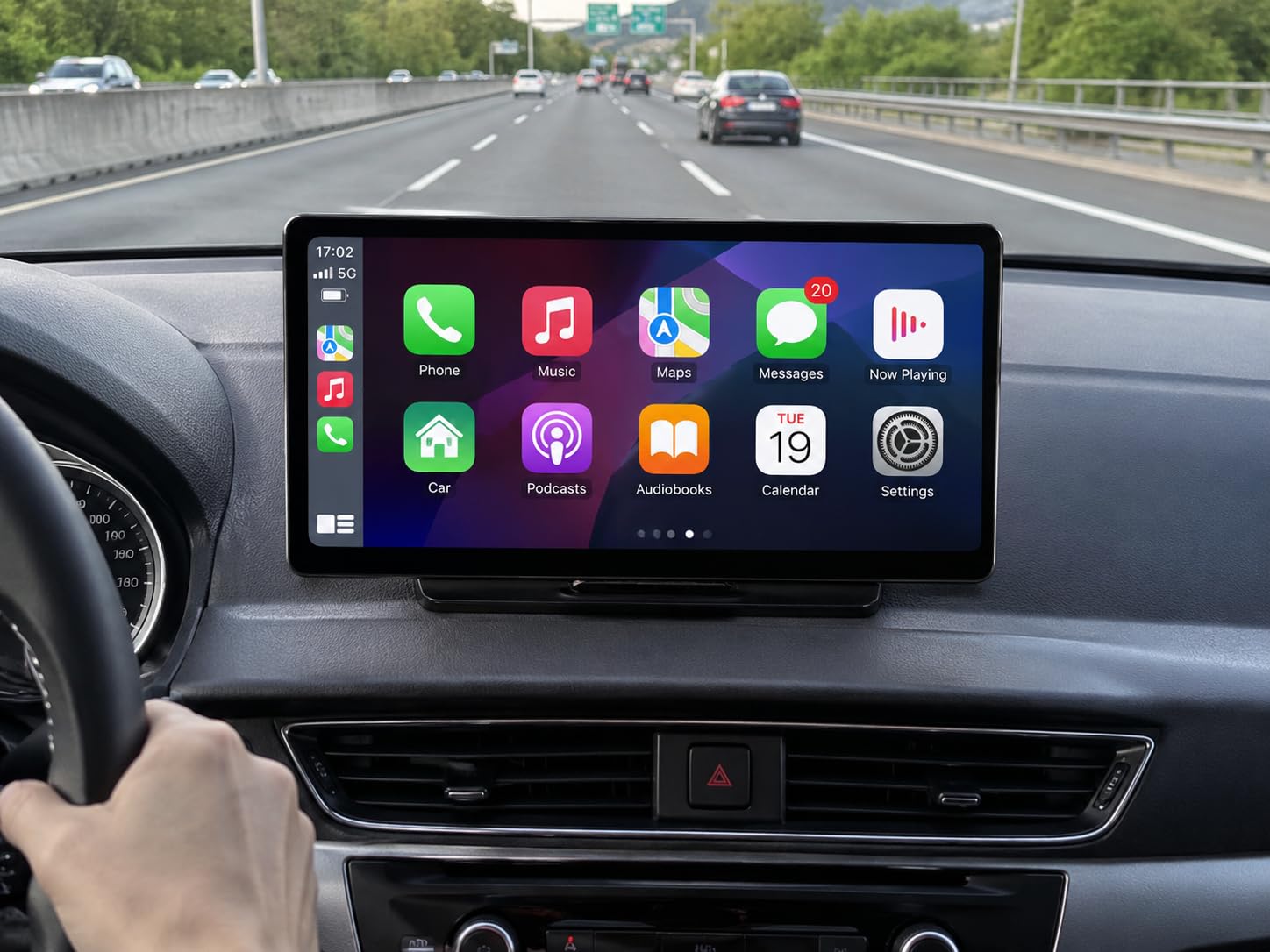 IIWEY iK11 11-Inch Wireless Apple CarPlay Screen, Android Auto, 4K Dash Cam | Ultra-Slim 0.16 Inch Touchscreen Car Stereo with 1080p Backup Camera, GPS, Mirror Link, Voice Control customer photo 2