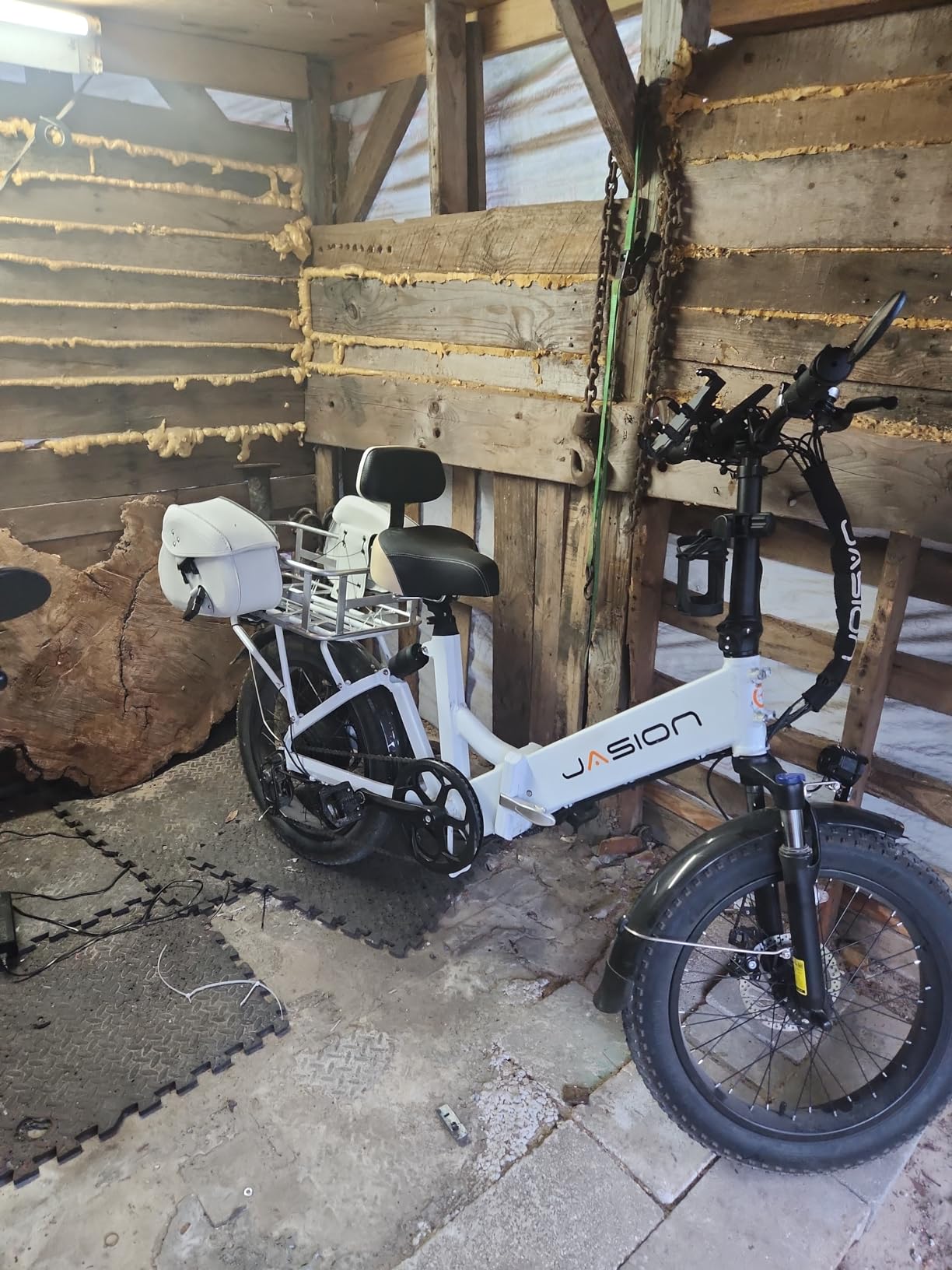 Jasion Thunder Electric Bike, 1800W Peak Ebikes for Adults, 26'' Fat Tire Best Ebike for Men, 80 Miles with 864Wh Battery, 30+MPH Max Speed Bicycles, 400LB Capacity, Certified by UL2849 customer photo 2