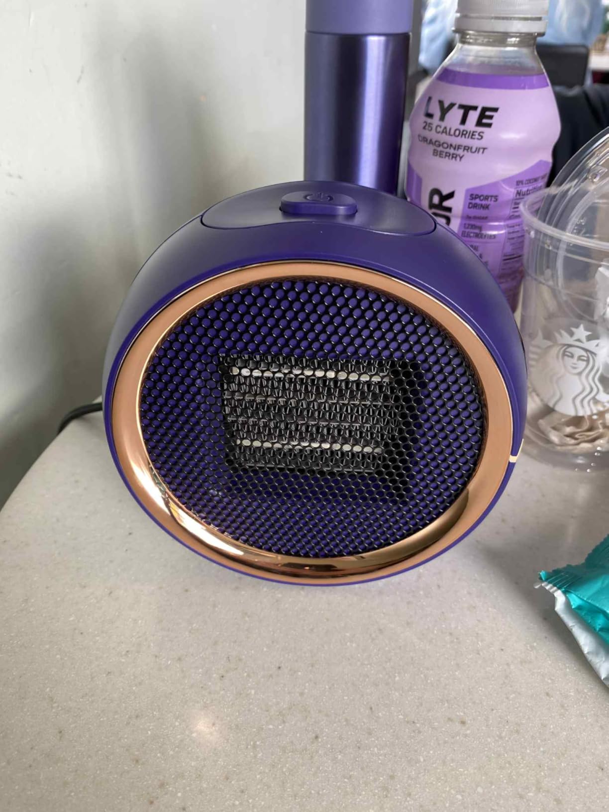 ASNUG Space Heater, Portable Electric 500W PTC Ceramic Heaters for Indoor Use, Efficient Fast Heating, Tip-Over & Overheat Protection, Quiet Small Mini Desk Heater for Bathroom Home Office Bedroom customer photo 1