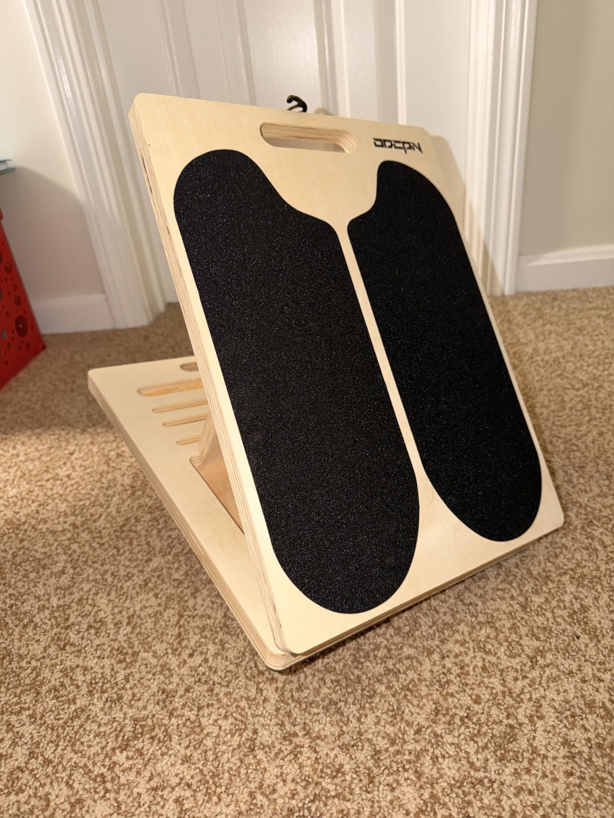 3-in-1 Slant Board & 180/360 Degree Balance Board, 300 LBS Capacity Calf Stretch | Training Poster, 6 Adjustable Angles customer photo 2