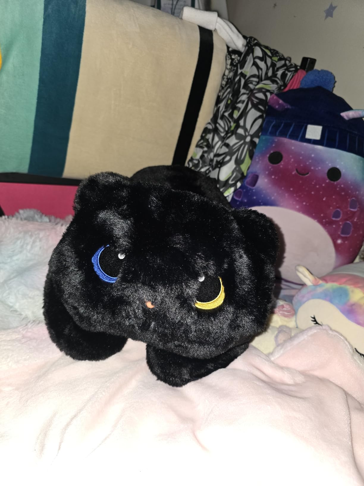 Mewaii Weighted Stuffed Animals Black Cat Plush, Heatable Coolable, 2-5lbs | Adjustable Comfort, Microwaveable Removable Inner Pad, Machine Washable Cover, Cozy Gift for Adults & Kids, 23in customer photo 2