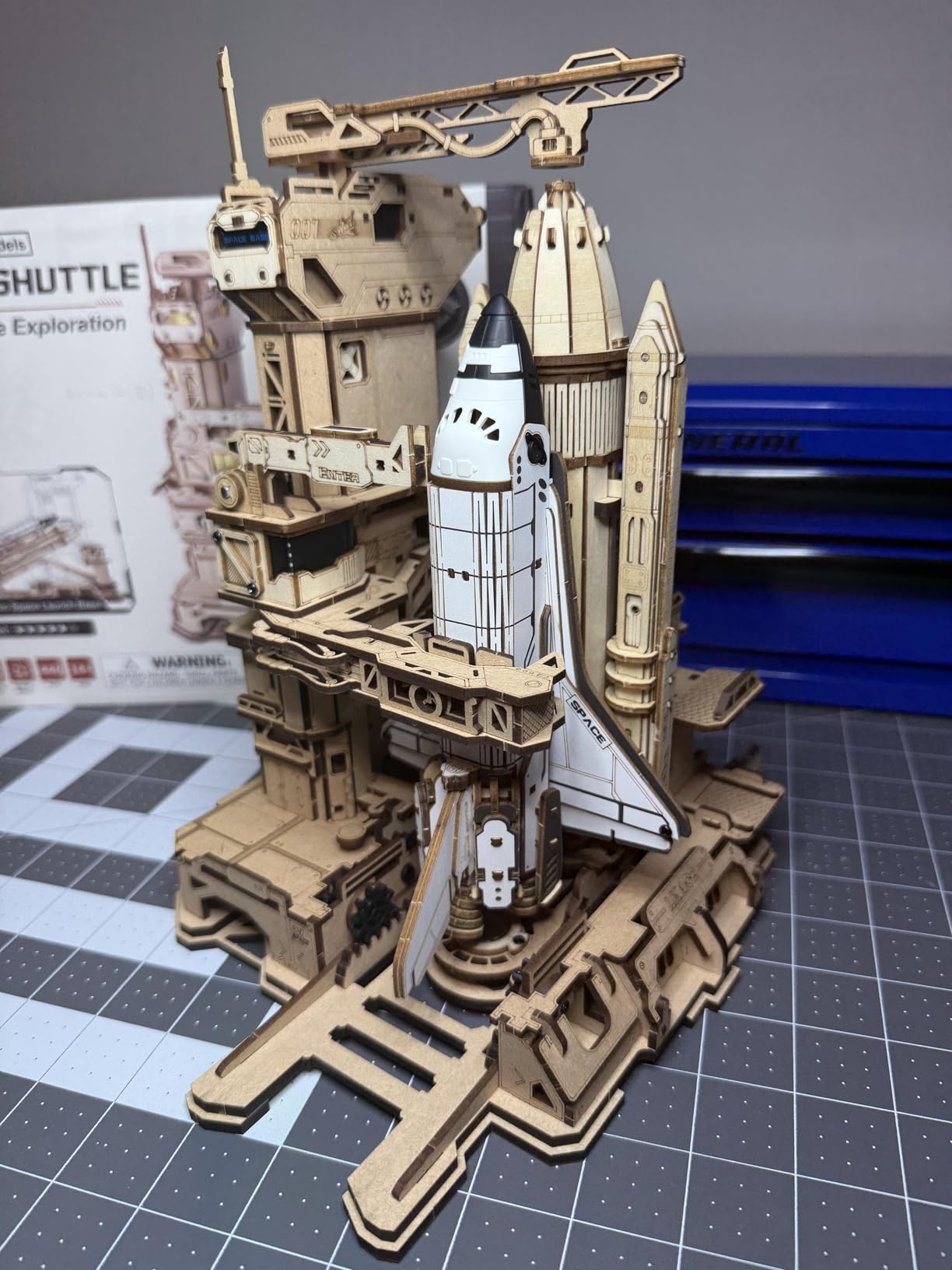 ROKR Space Shuttle 3D Wooden Puzzles for Adults Moving Building Model | Built-in LED, 446pcs Wooden Puzzles, Desk/Home Decor, Engineering Gifts for Adults Men 14+, STEM Project, DIY Hobbies Crafts customer photo 2