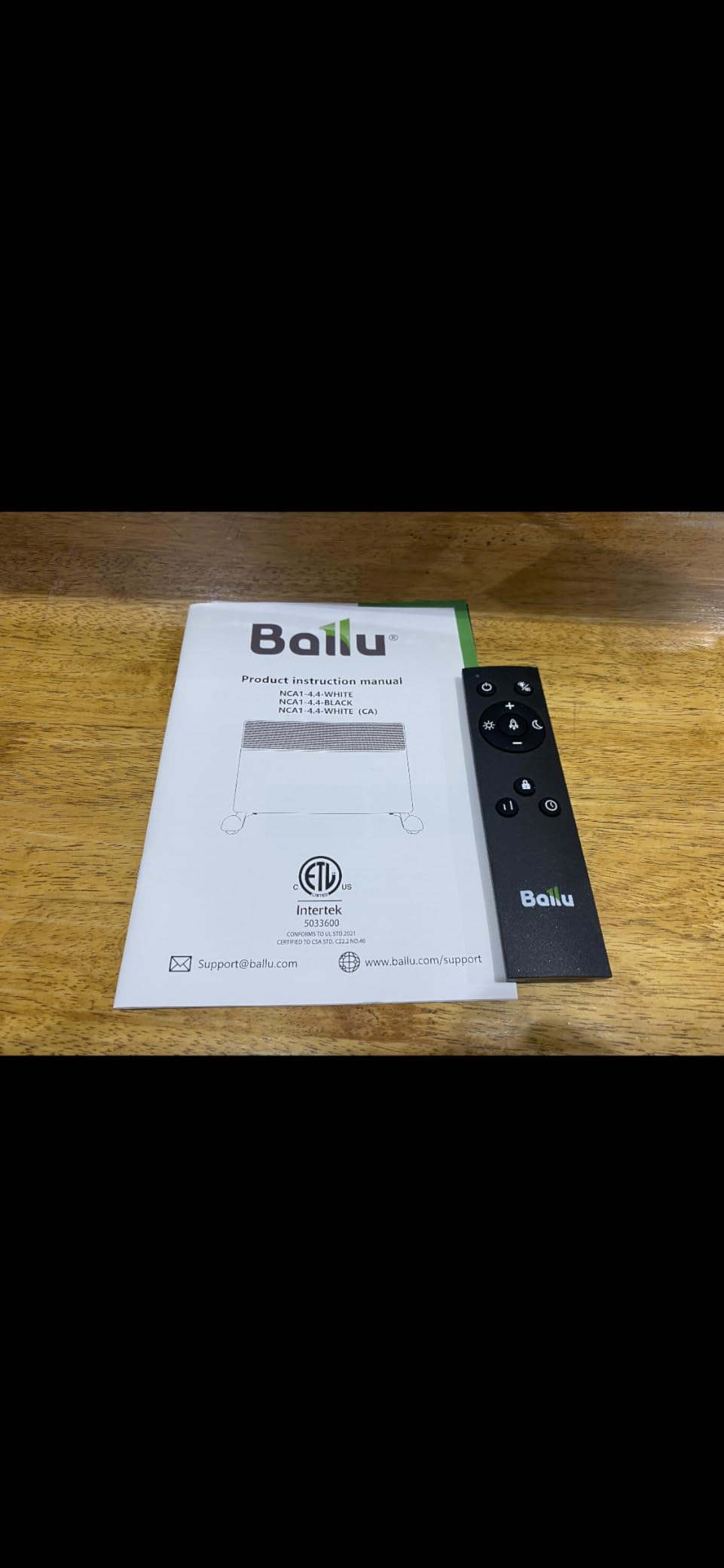 Ballu Mica Infrared Space Heater Indoor Use, Large Room Panel Heater with Programmable Thermostat, WiFi App Control, Portable Stand or Wall Mount, Energy Efficient Smart Quiet Heater, Works with Alexa, White customer photo 2