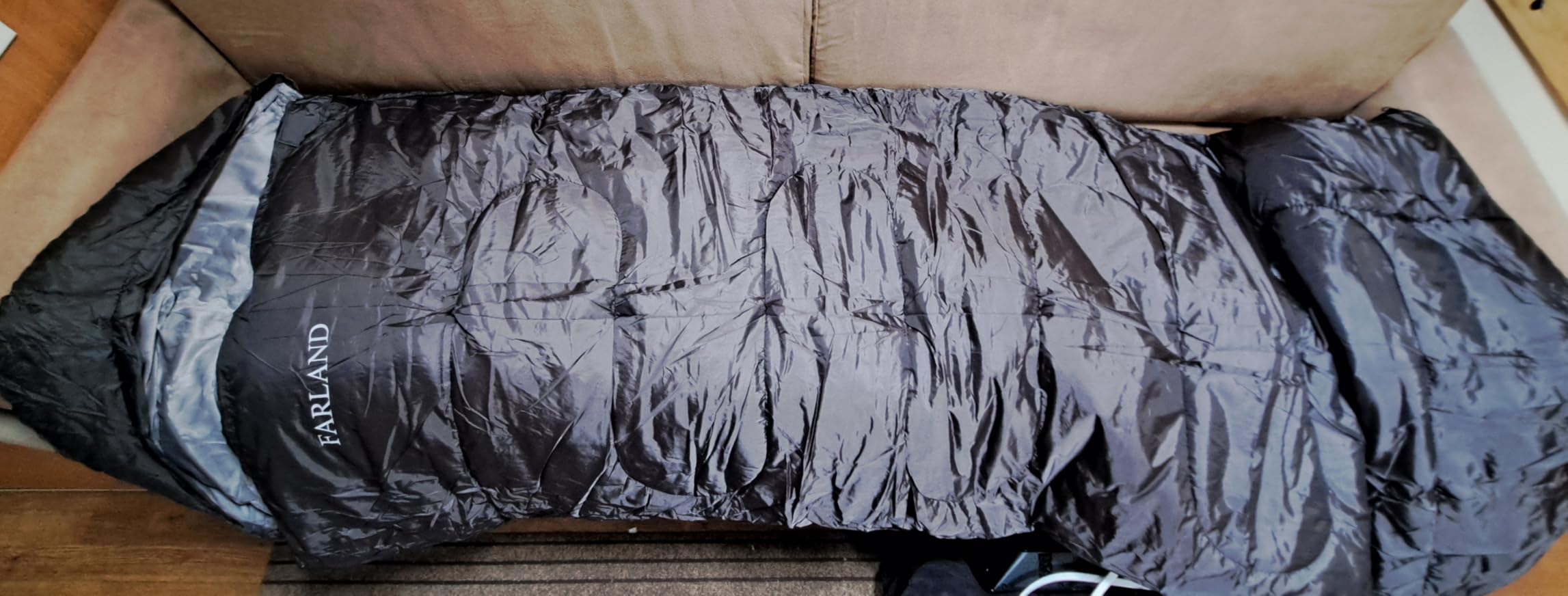 FARLAND Sleeping Bags for Adults Cold Weather & Camping, Fleece-Lined | Microplush Interior, 400g Warmth Fill, Waterproof Windproof 3-Season, 87
