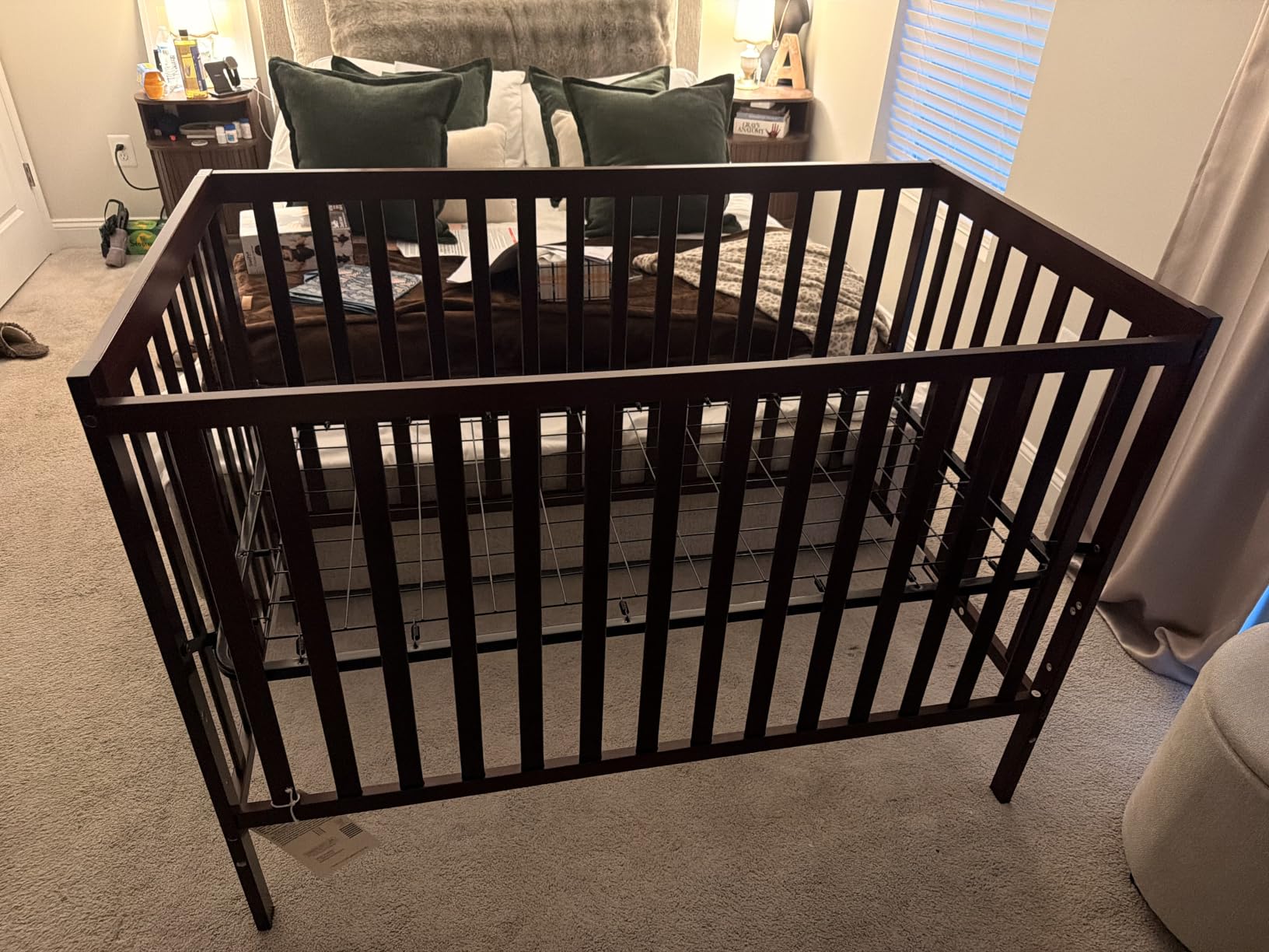 Dream On Me Synergy 5-in-1 Convertible Full Size Baby Crib, GREENGUARD Gold | BSA Verified, Baltic Amber customer photo 1