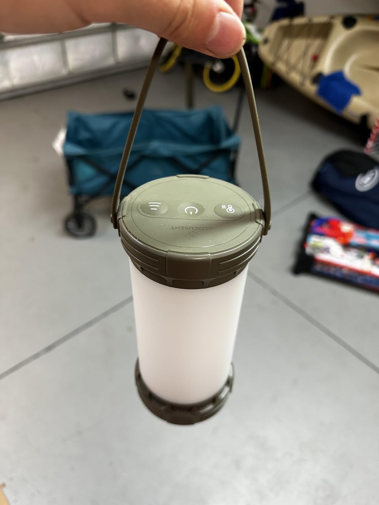 Glocusent LED Ultra Bright Camping Lantern, 1500LM Max, 5000mAh, 3 Colors & 5 Brightness, SOS, Rechargeable customer photo 1