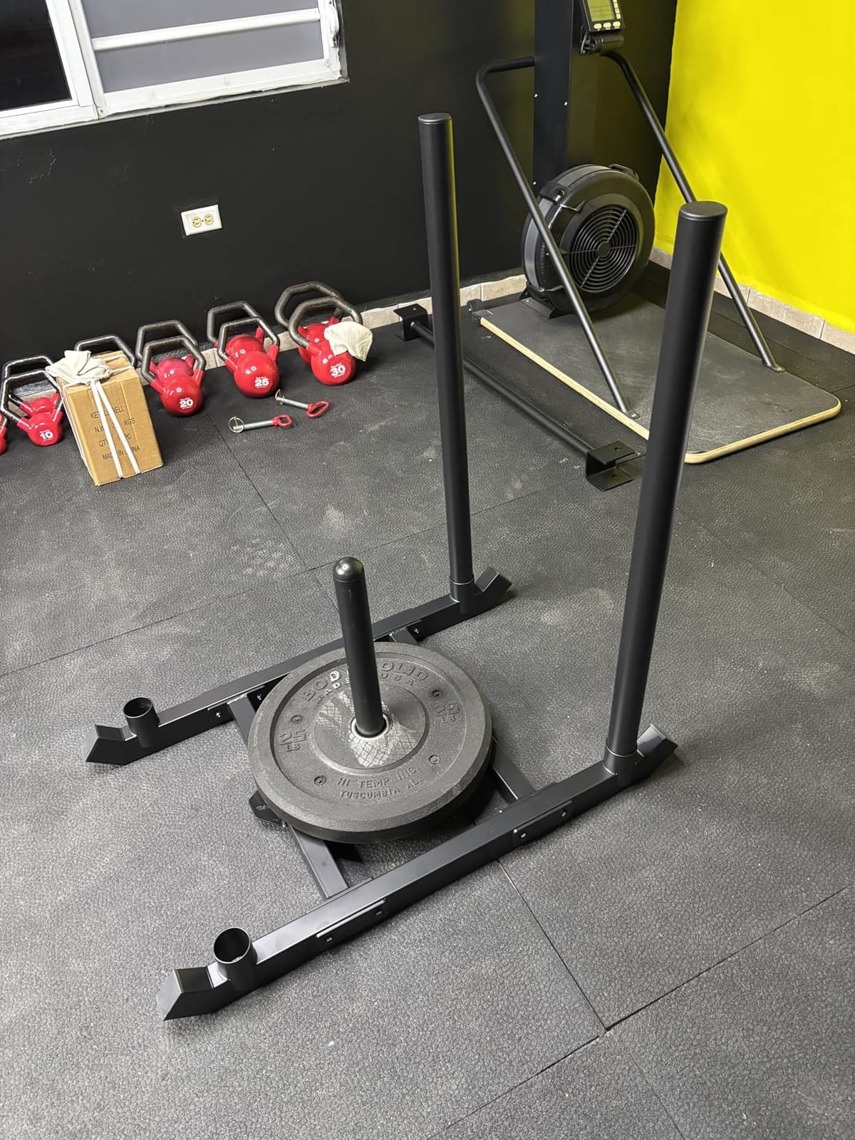 TE DEUM Weight Training Pull Sled, Fitness Strength Speed Training Sled, Steel Power Sled Workout Equipment for Athletic Exercise and Speed Improvement, Only Suitable for 2