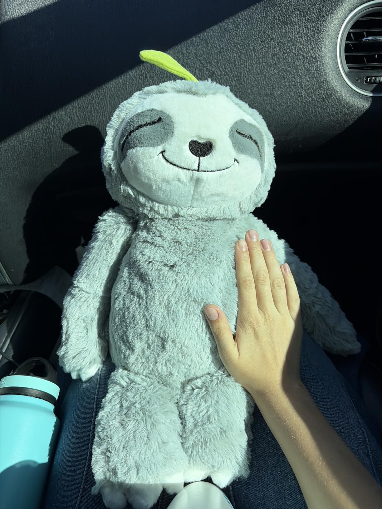 Mewaii Weighted Stuffed Animals Sloth Plush, Heatable Coolable, 4 lb, 20in | Mom's Choice Award, Microwaveable Inner Pad, Huggable Sloth Plushies, Cozy Gift for Kids & Adults customer photo 2