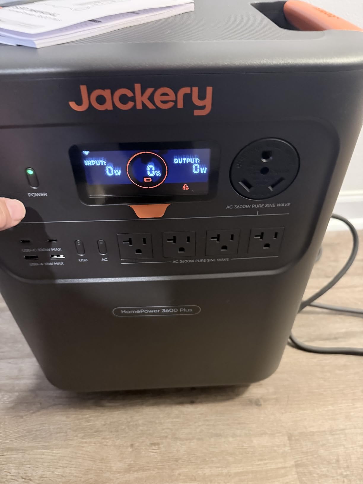 Jackery HomePower 3600 Plus Portable Power Station, 3600W AC Output, 3584Wh LFP Solar Generator, Expandable up to 21kWh, Essential Home Backup for Home Use, Emergencies, RV (Solar Panel Optional) customer photo 2