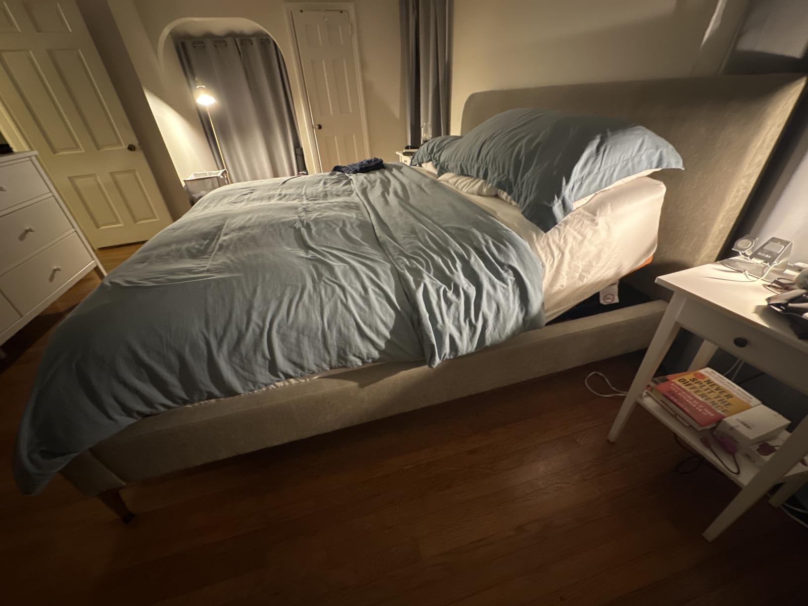 ESHINE Queen Adjustable Bed Frame with Lumbar Support Smart App customer photo 1