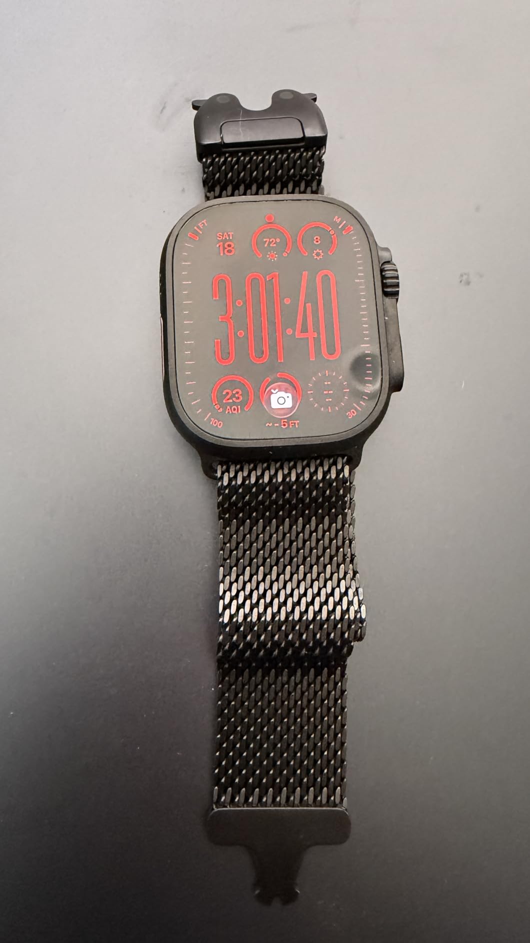 Apple Watch Ultra 3 [GPS + Cellular 49mm] Running & Multisport Smartwatch w/Rugged Titanium Case w/Black Titanium Milanese Loop - L. Satellite Communications, Advanced Health & Fitness Tracking customer photo 2