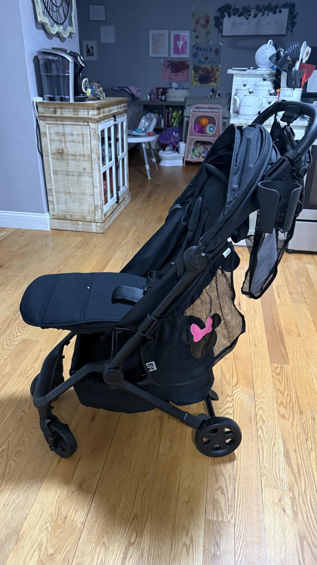 Colugo Compact Stroller+ Lightweight Travel Stroller, 16 lbs, One-Hand Fold | For Infants and Toddlers 6mo-4yrs, One-hand Auto-fold, 5-Point Harness, Carry Bag, Rain Cover & Cup Holder Included, Black customer photo 1